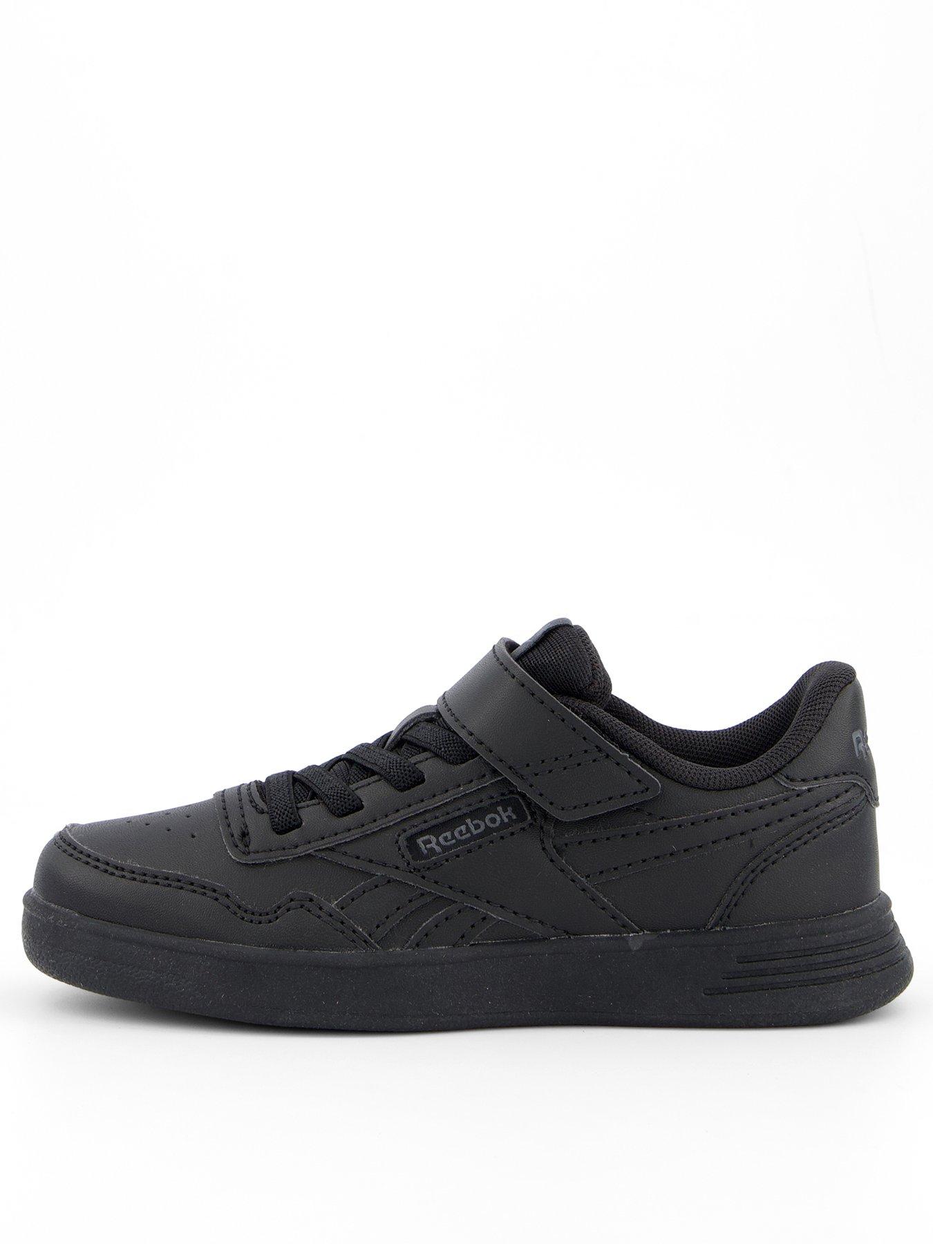 reebok-kids-court-advance-elastic-amp-top-strap-trainers-black