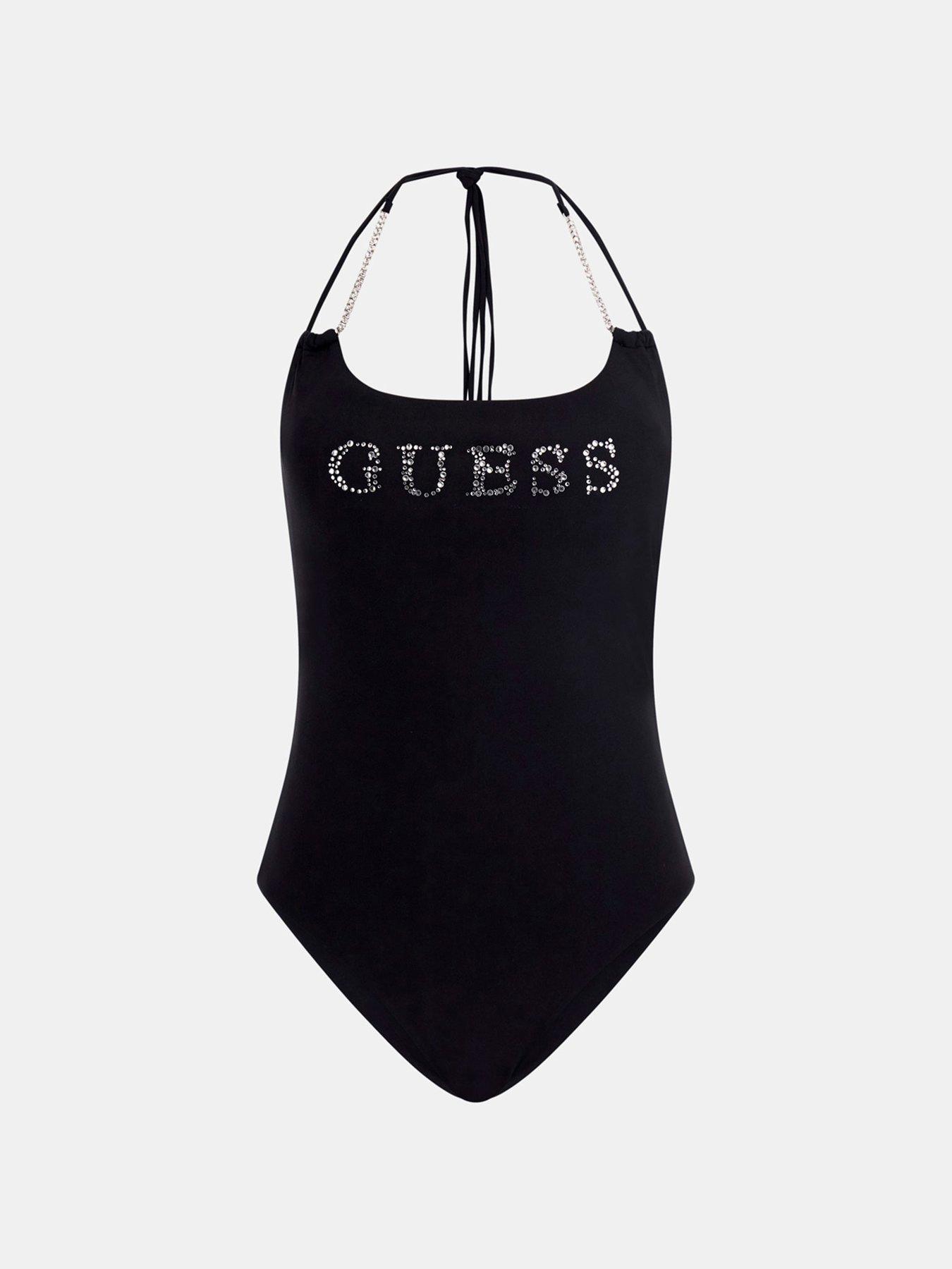 Image 5 of 5 of Guess Logo One Piece Swimsuit - Black