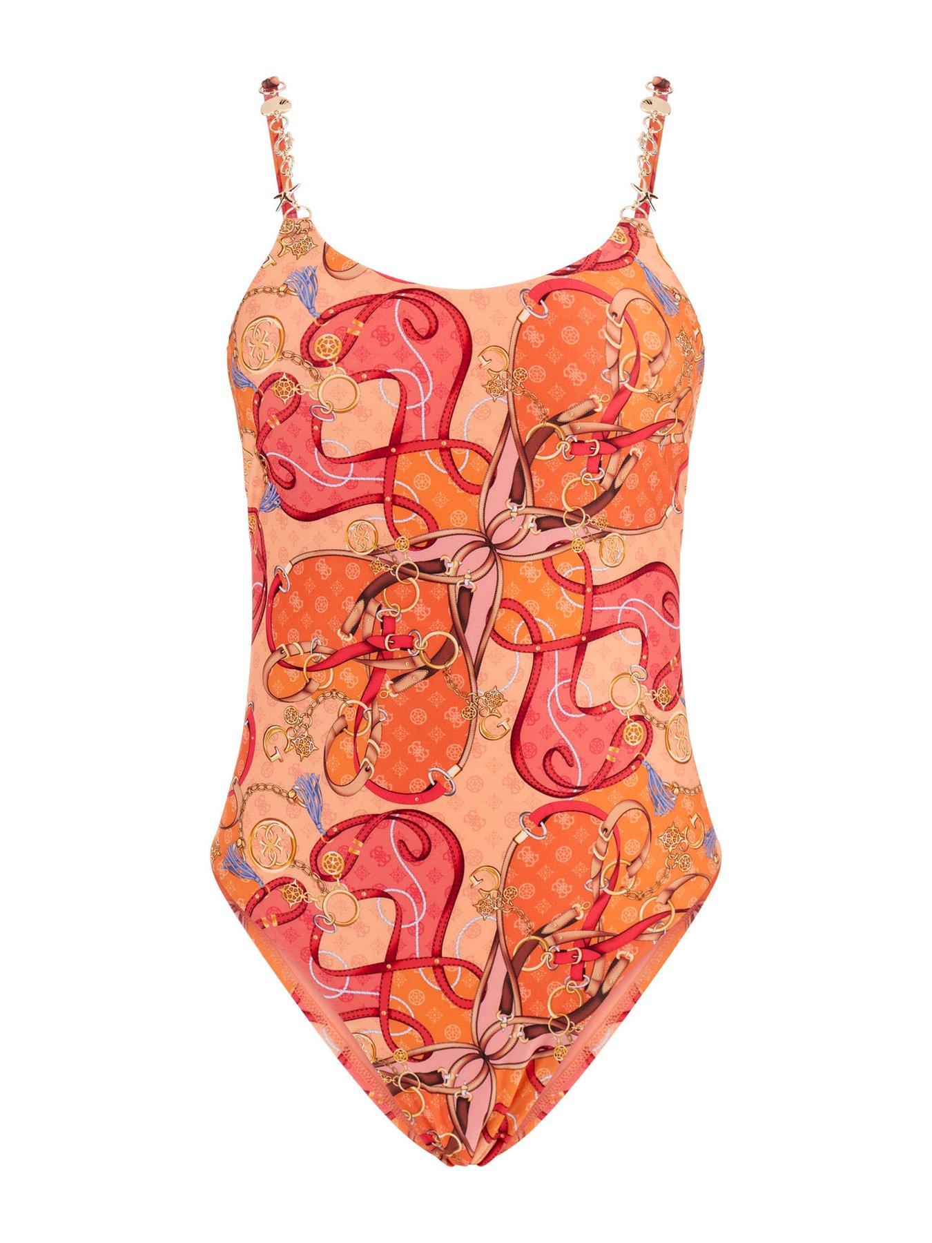 guess-one-piece-swimsuit-orange
