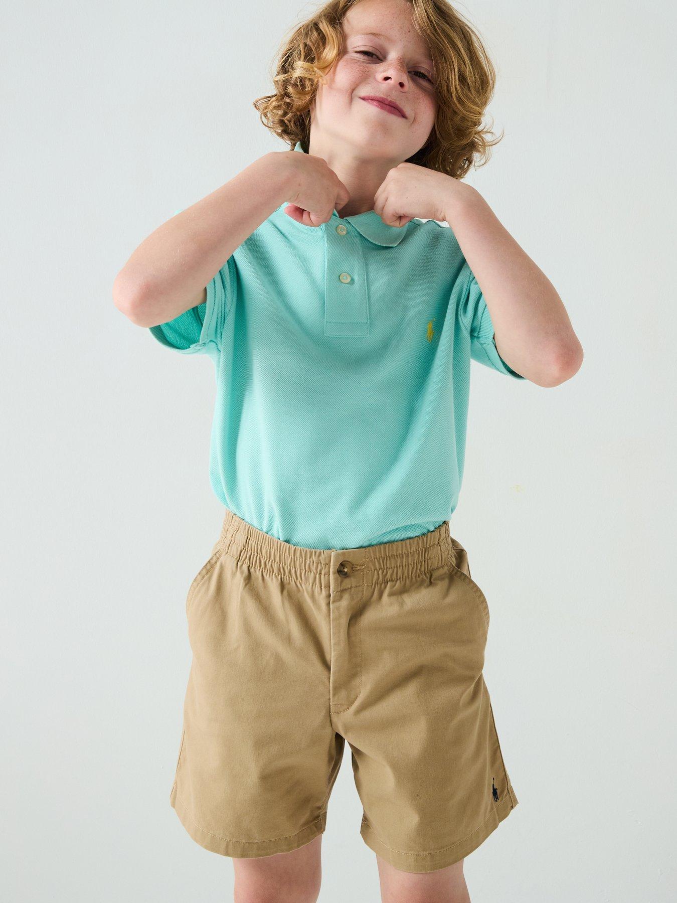 Image 4 of 4 of Polo Ralph Lauren Boys Prepster Shorts - Beige