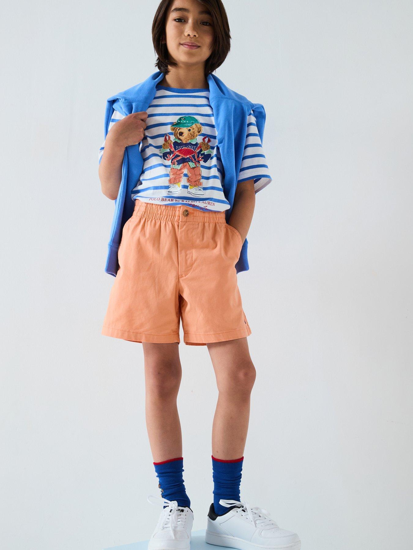 Image 3 of 4 of Polo Ralph Lauren Boys Prepster Shorts - Orange