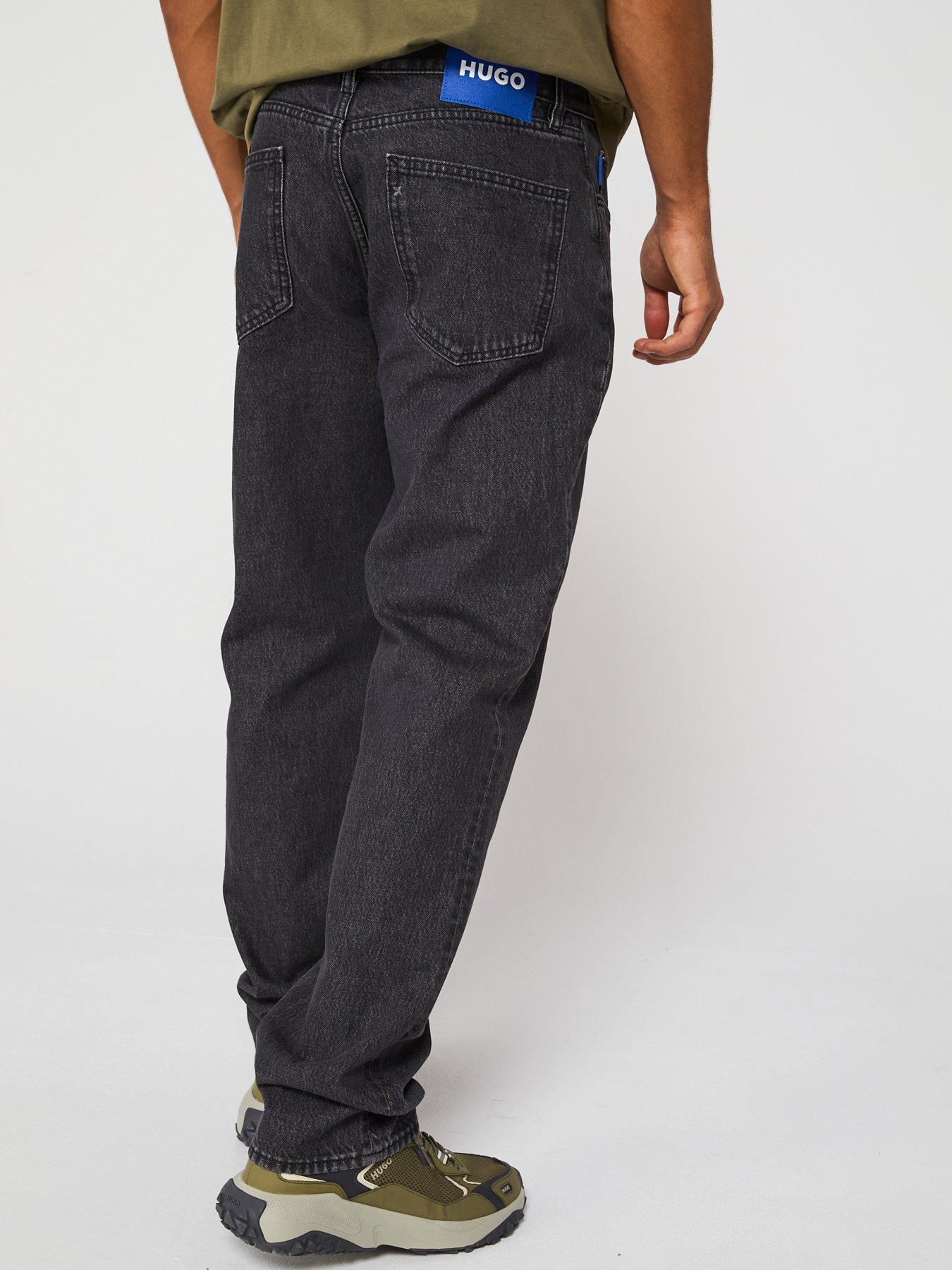Image 2 of 5 of HUGO Blue Jonah Straight Fit Jeans - Charcoal