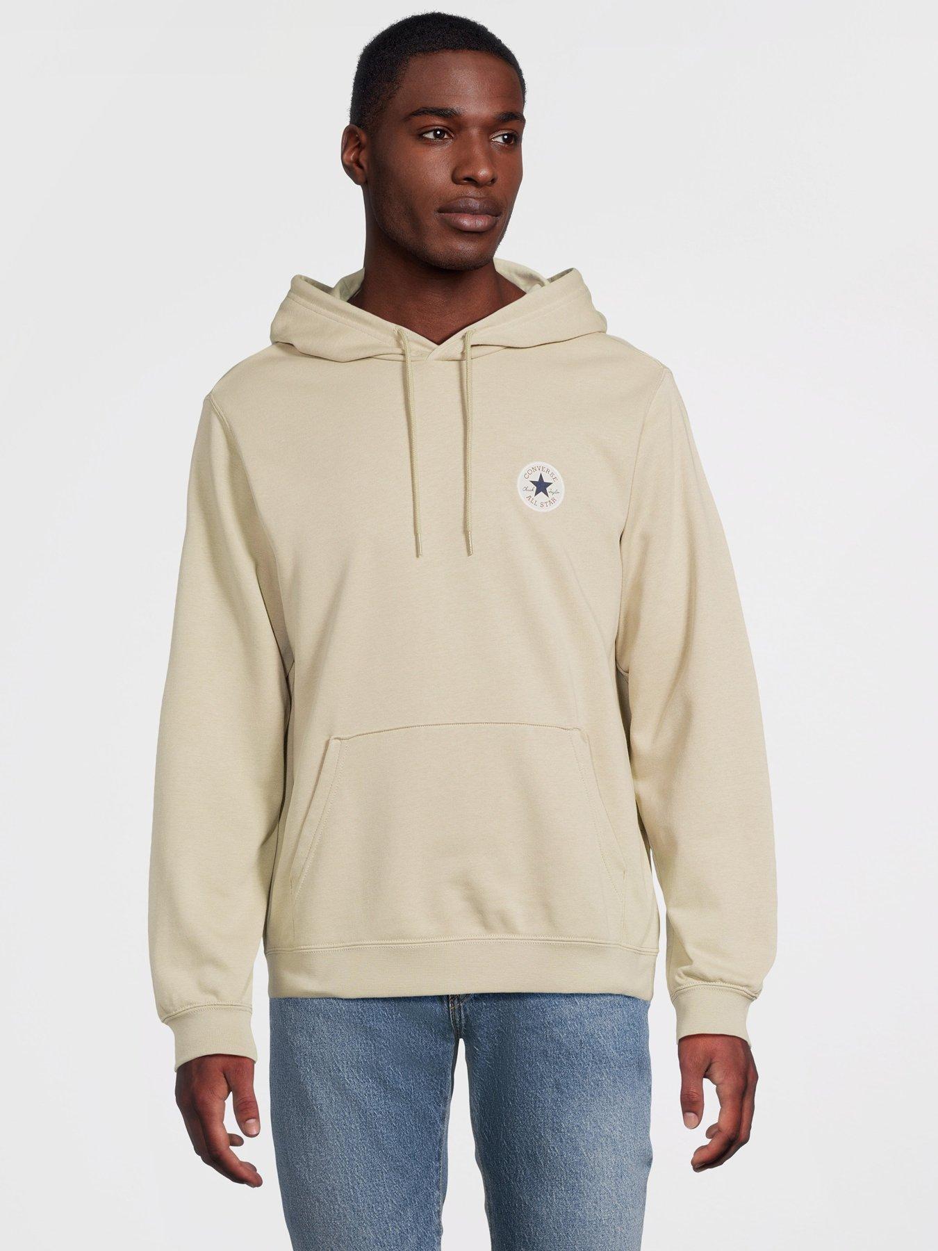undefined Mens Go-to Chuck Tayloe Patch Hoodie - Beige