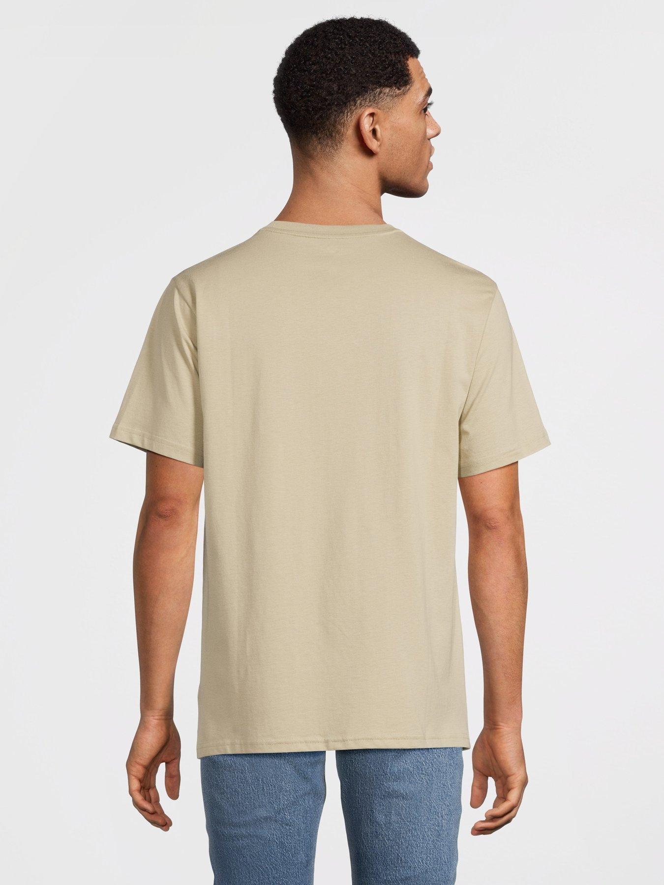 Image 2 of 5 of Converse Unisex Go-To Star Chevron Logo Standard Fit T-Shirt - Pale Surplus