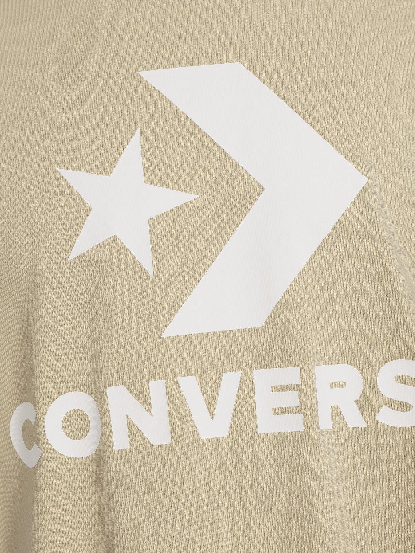 Image 4 of 5 of Converse Unisex Go-To Star Chevron Logo Standard Fit T-Shirt - Pale Surplus