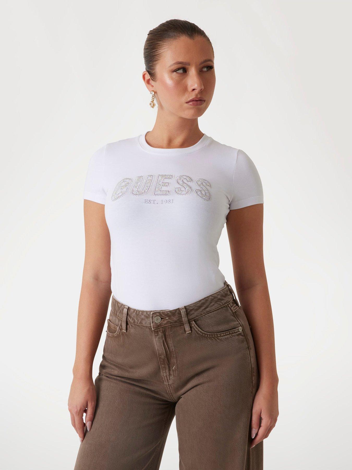 guess-short-sleeve-logo-tee-whitefront