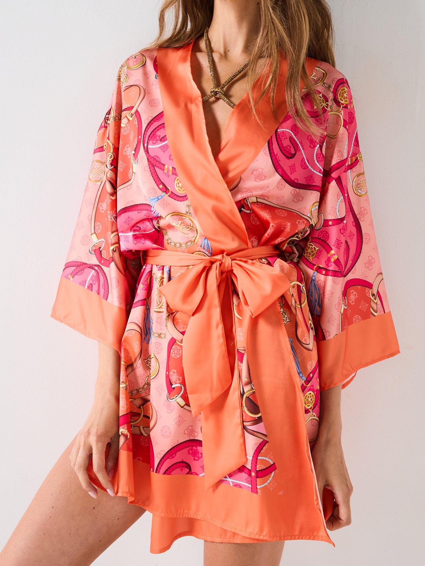 guess-belted-kimono-orangeoutfit