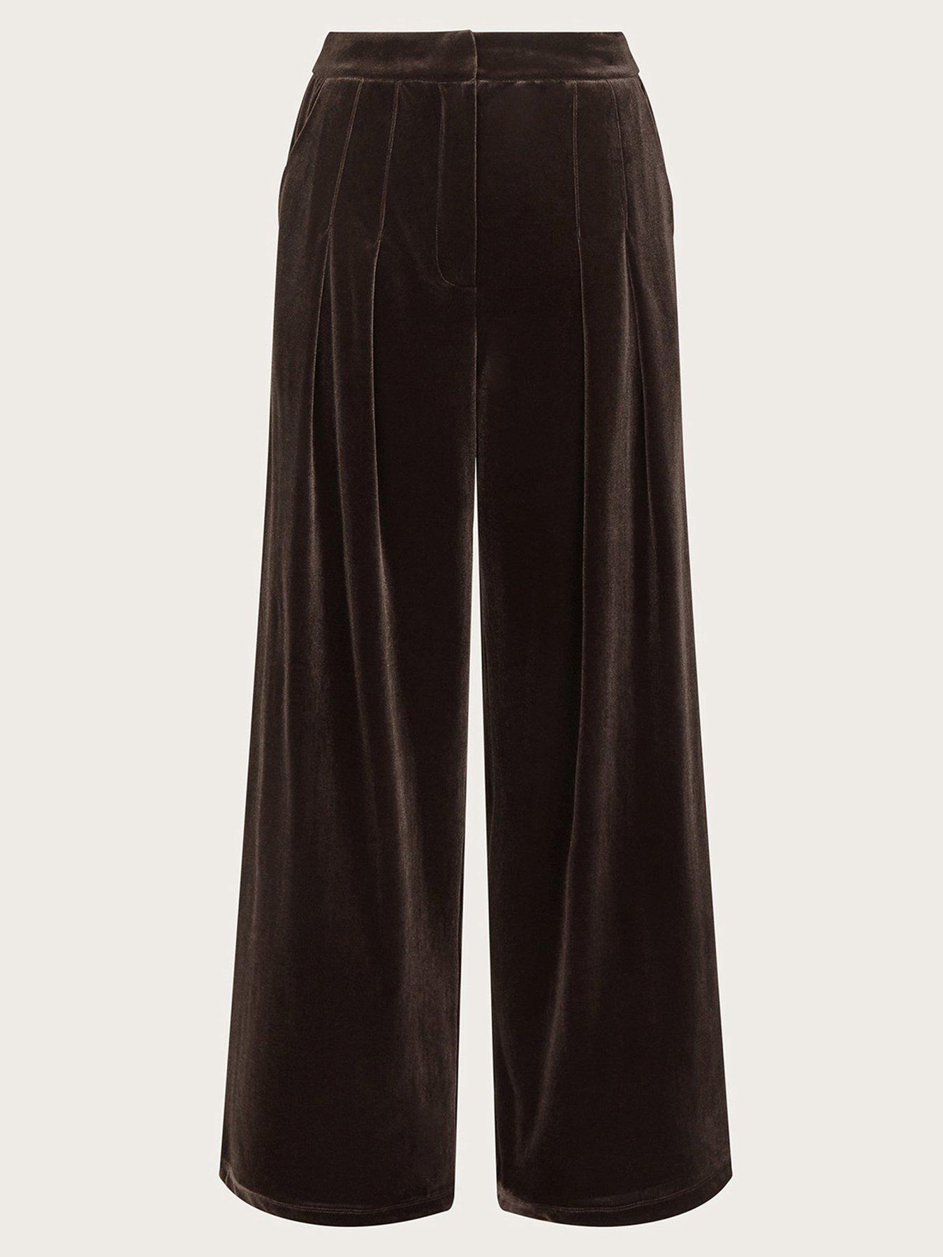 monsoon-valery-wide-leg-velvet-trousers-brownback