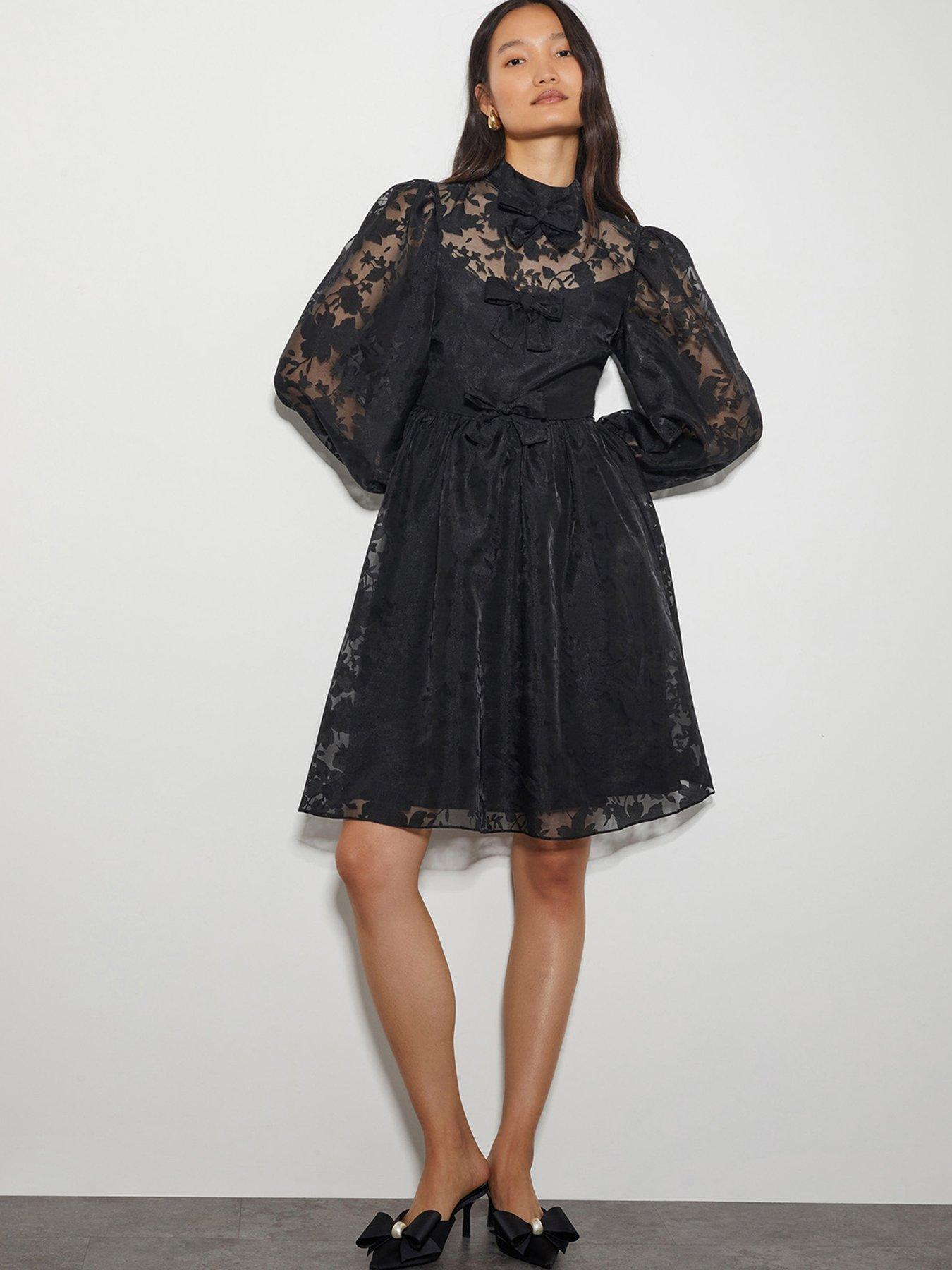 monsoon-alba-floral-organza-mini-dress-black