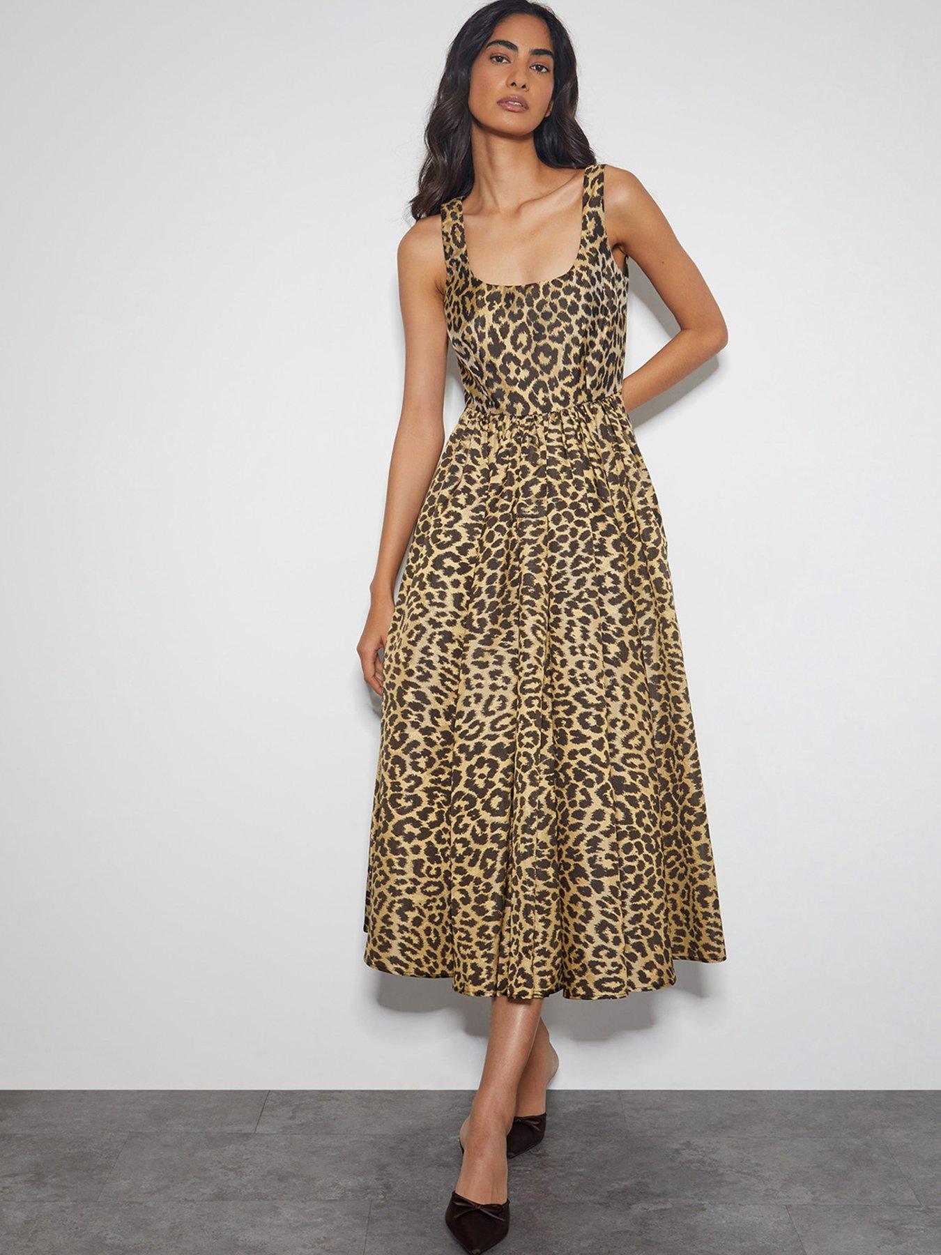 monsoon-anne-animal-dress-brown