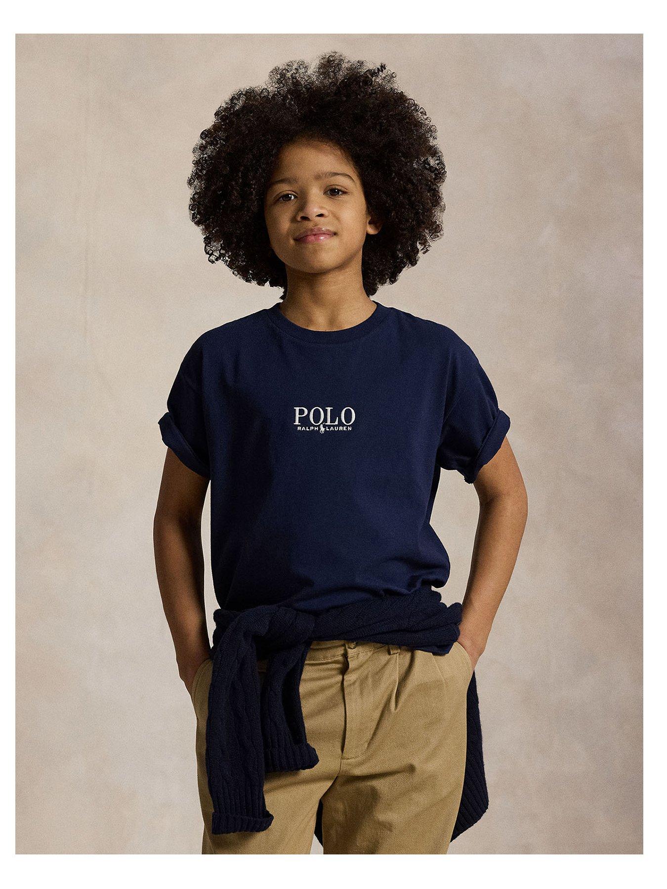 Polo Ralph Lauren Boys Logo Short Sleeve T-Shirt - Navy