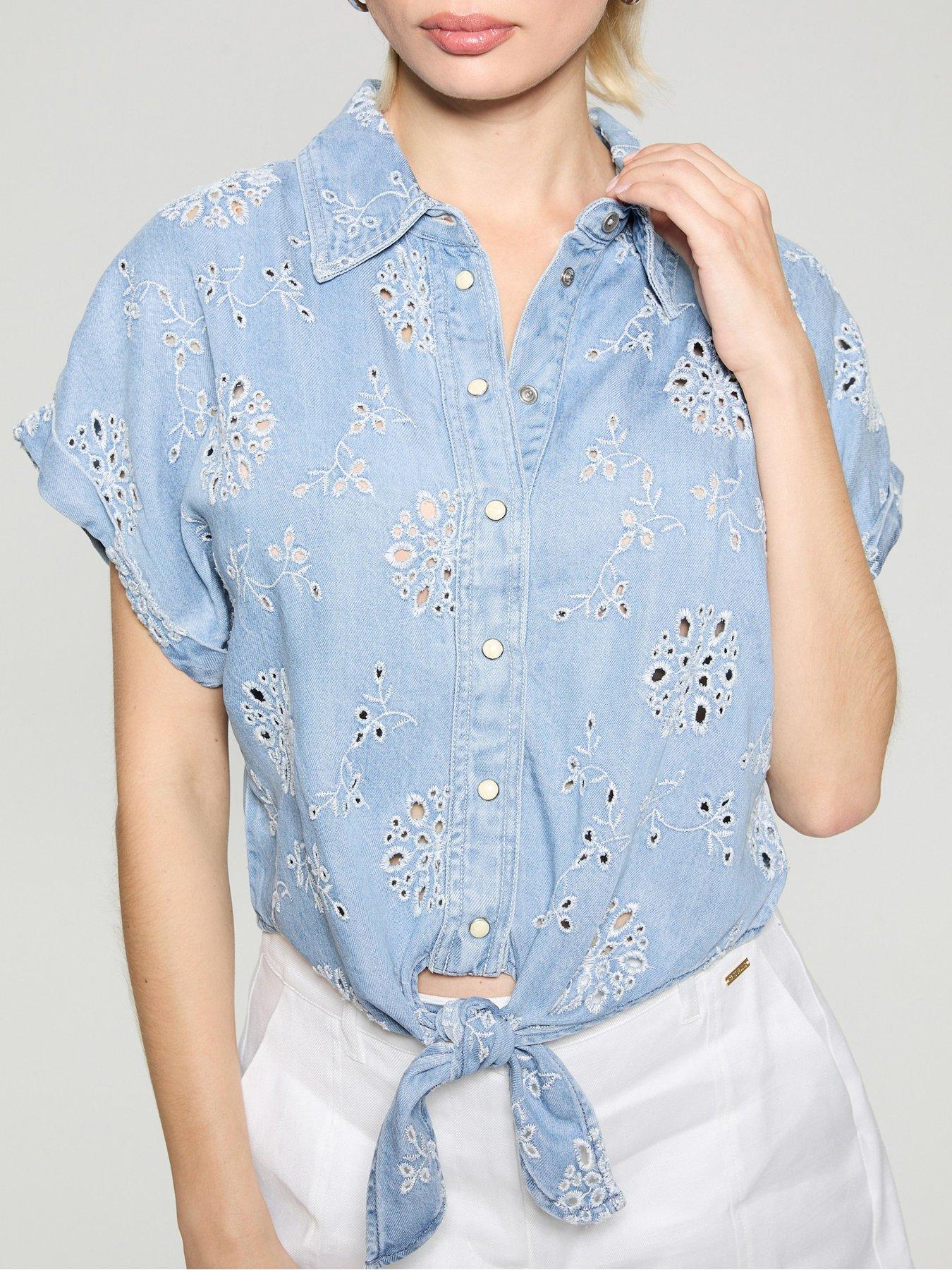Image 2 of 5 of Guess Brigitte Shirt - Blue