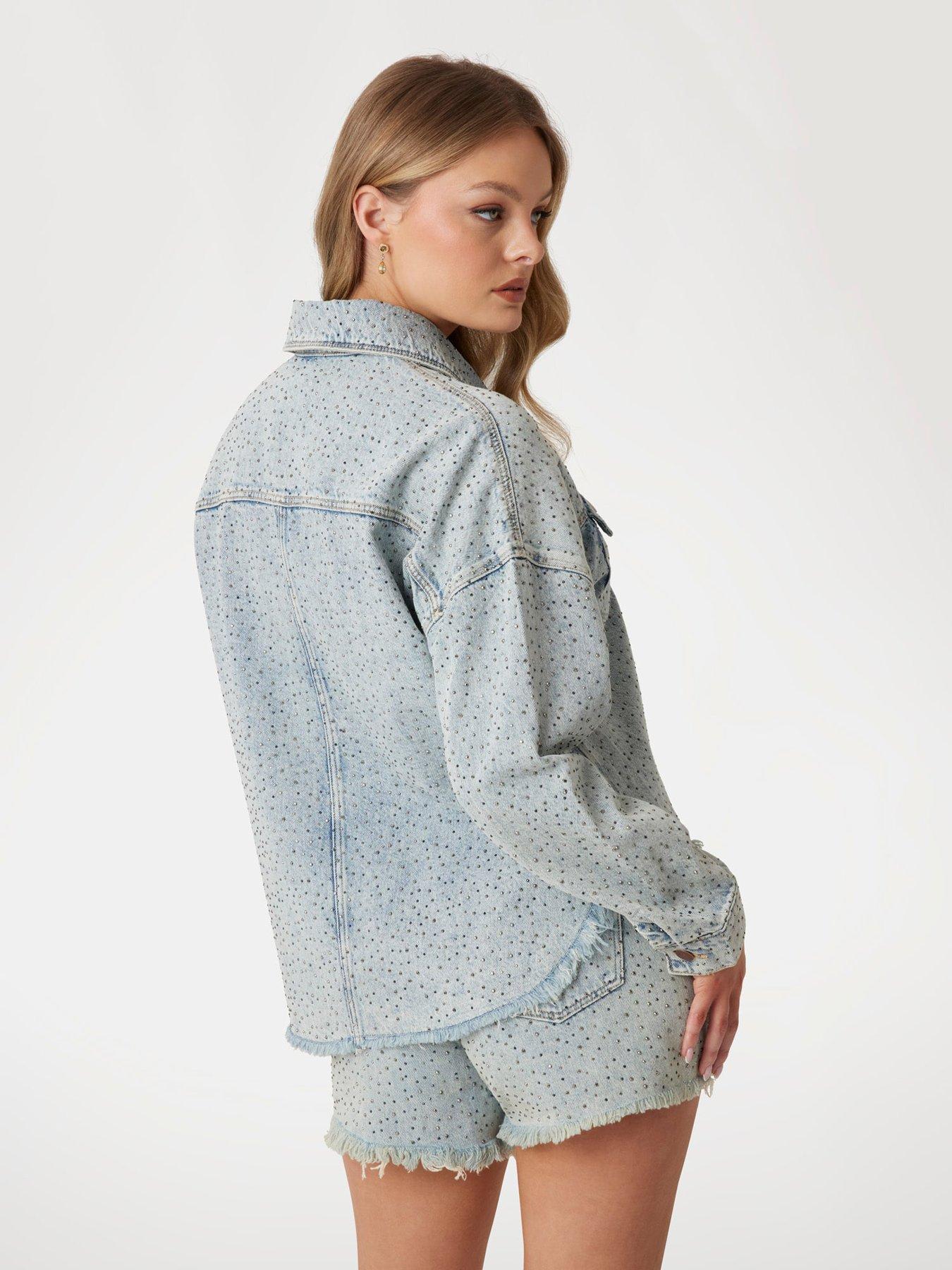Image 2 of 6 of Guess Western Shacket - Blue