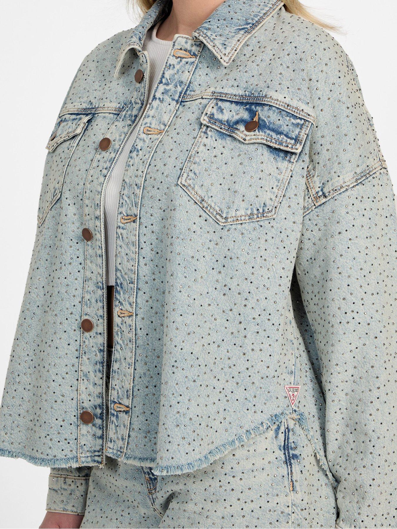 Image 4 of 6 of Guess Western Shacket - Blue