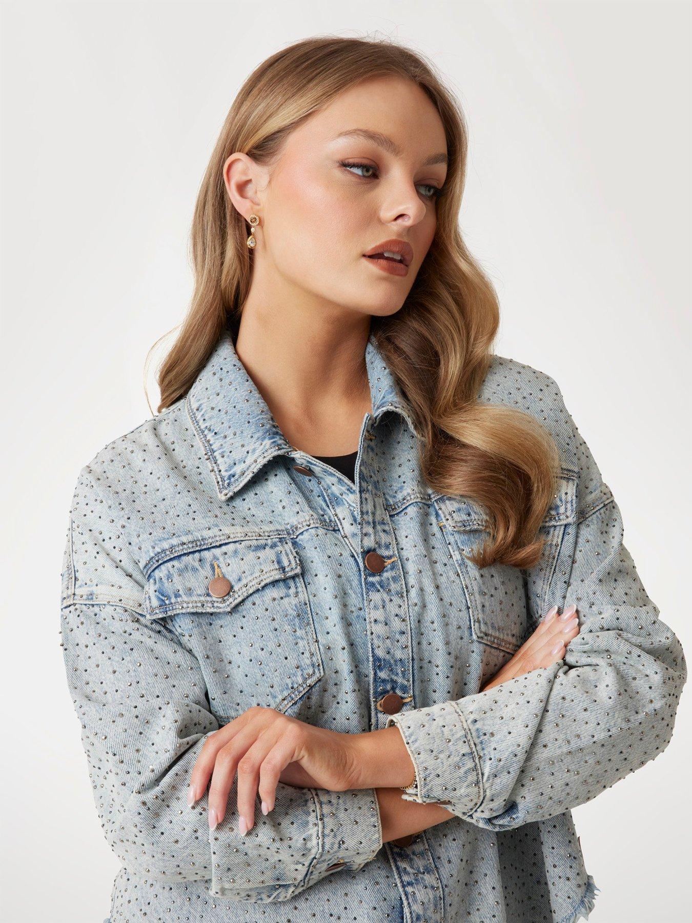 Image 5 of 6 of Guess Western Shacket - Blue