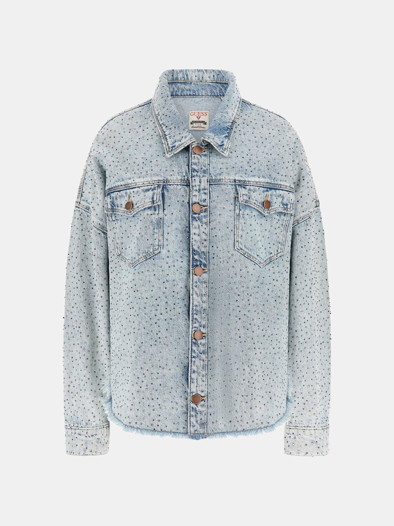 Image 6 of 6 of Guess Western Shacket - Blue