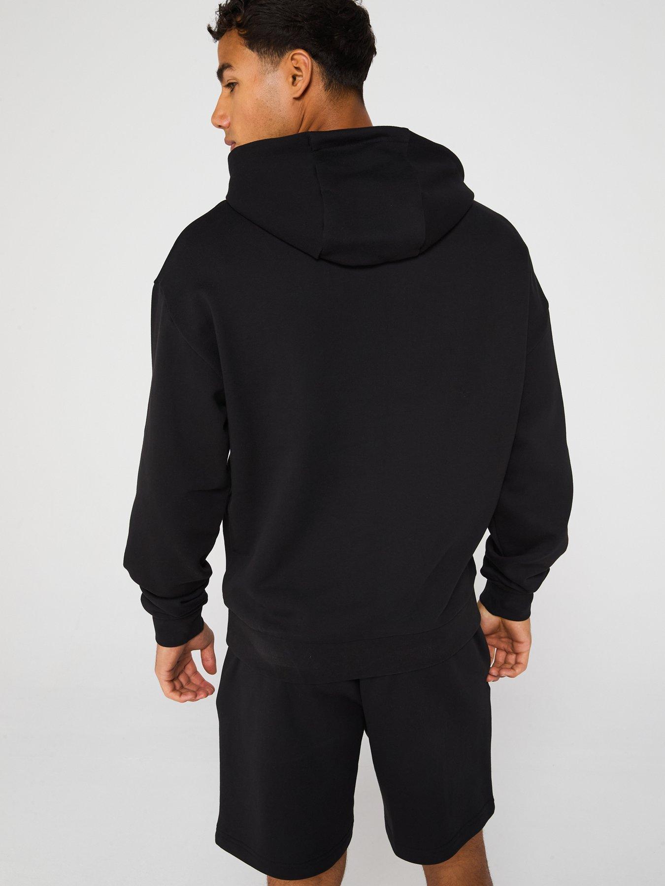 Image 2 of 5 of HUGO Blue Nottyo Overhead Hoodie- Black