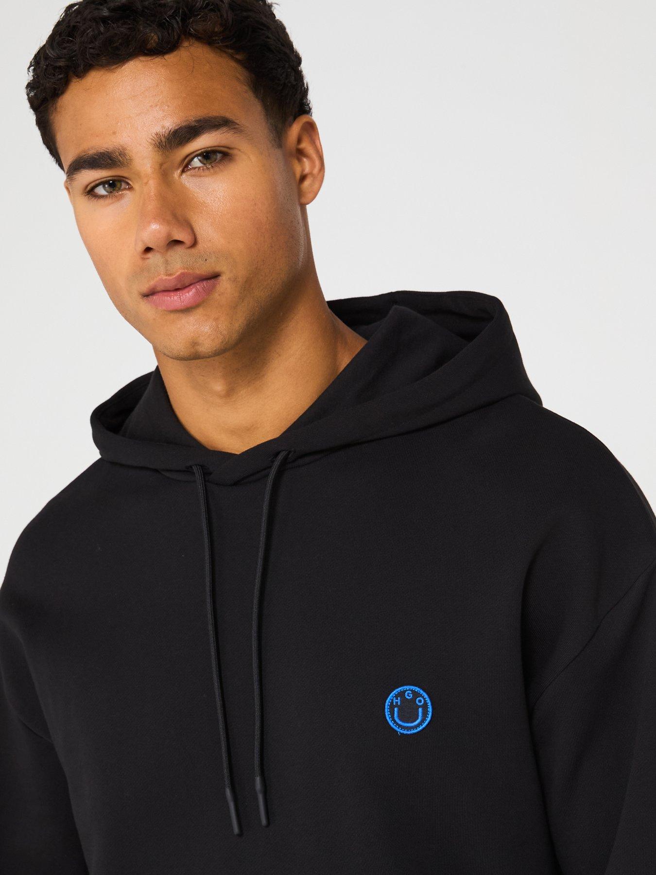 Image 4 of 5 of HUGO Blue Nottyo Overhead Hoodie- Black