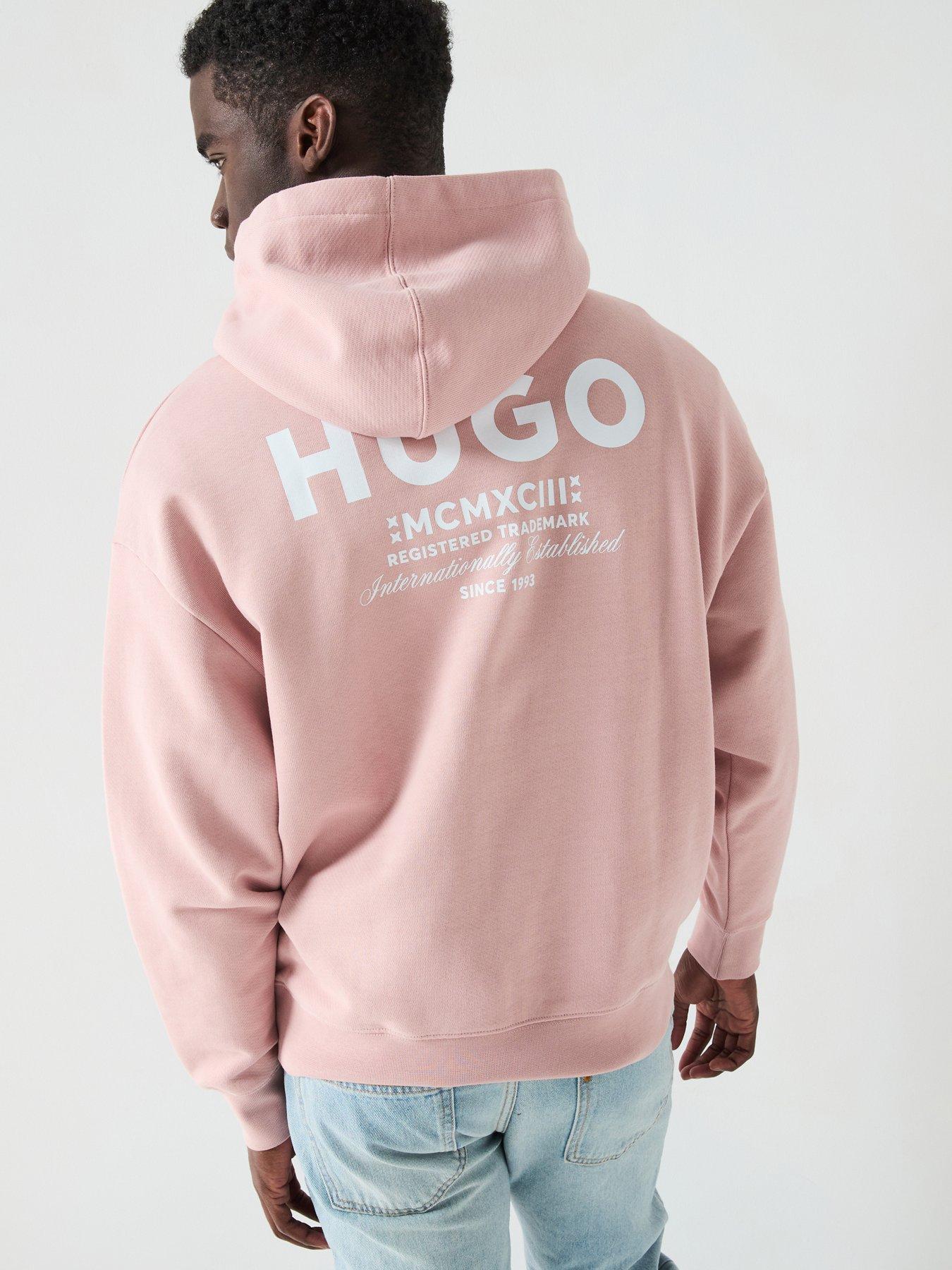 undefined Blue Nazardo Oversized International Logo Hoodie- Light/Pastel Pink