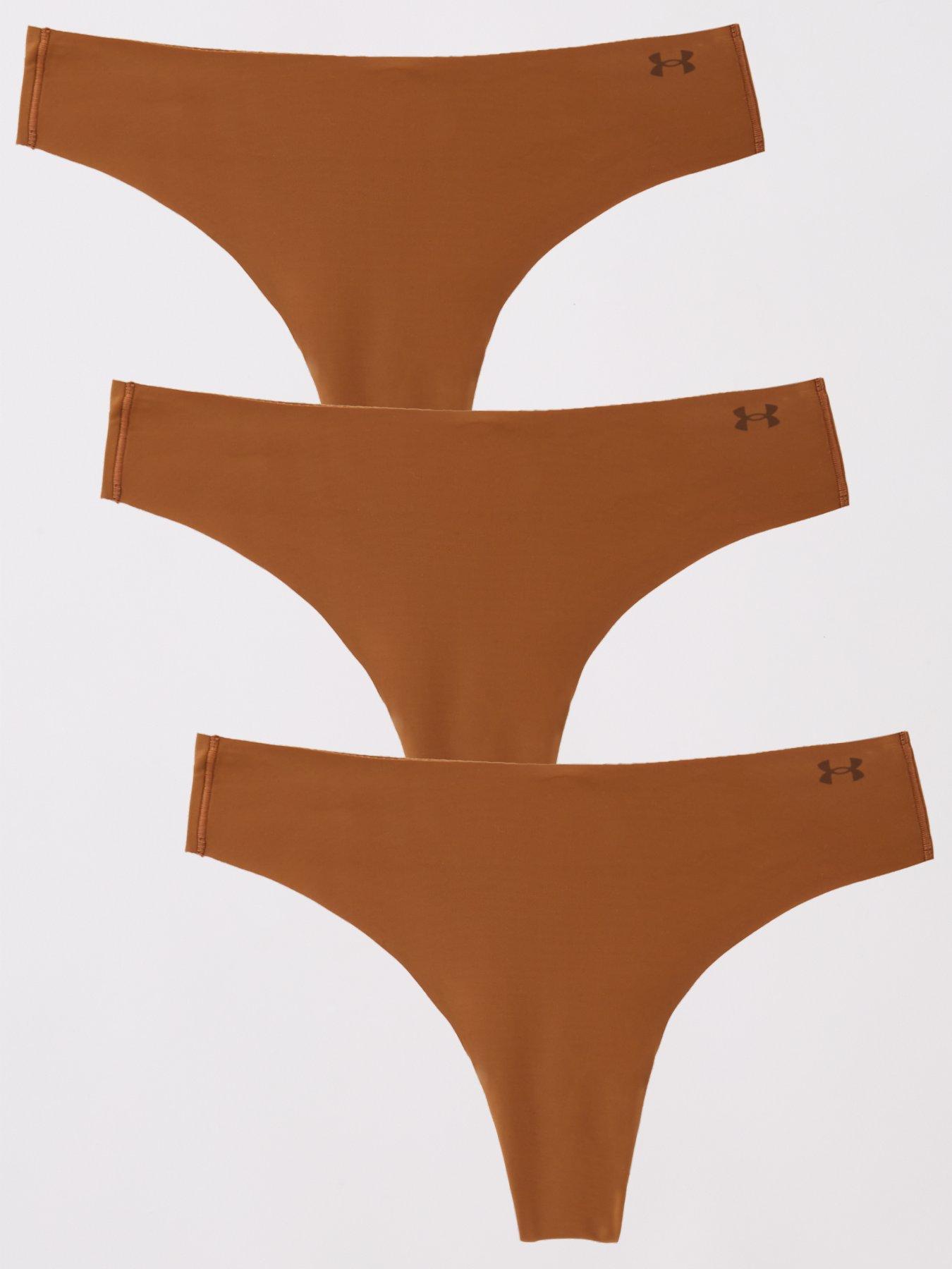 under-armour-womens-pure-stretch-no-show-thong-3-pack-brown
