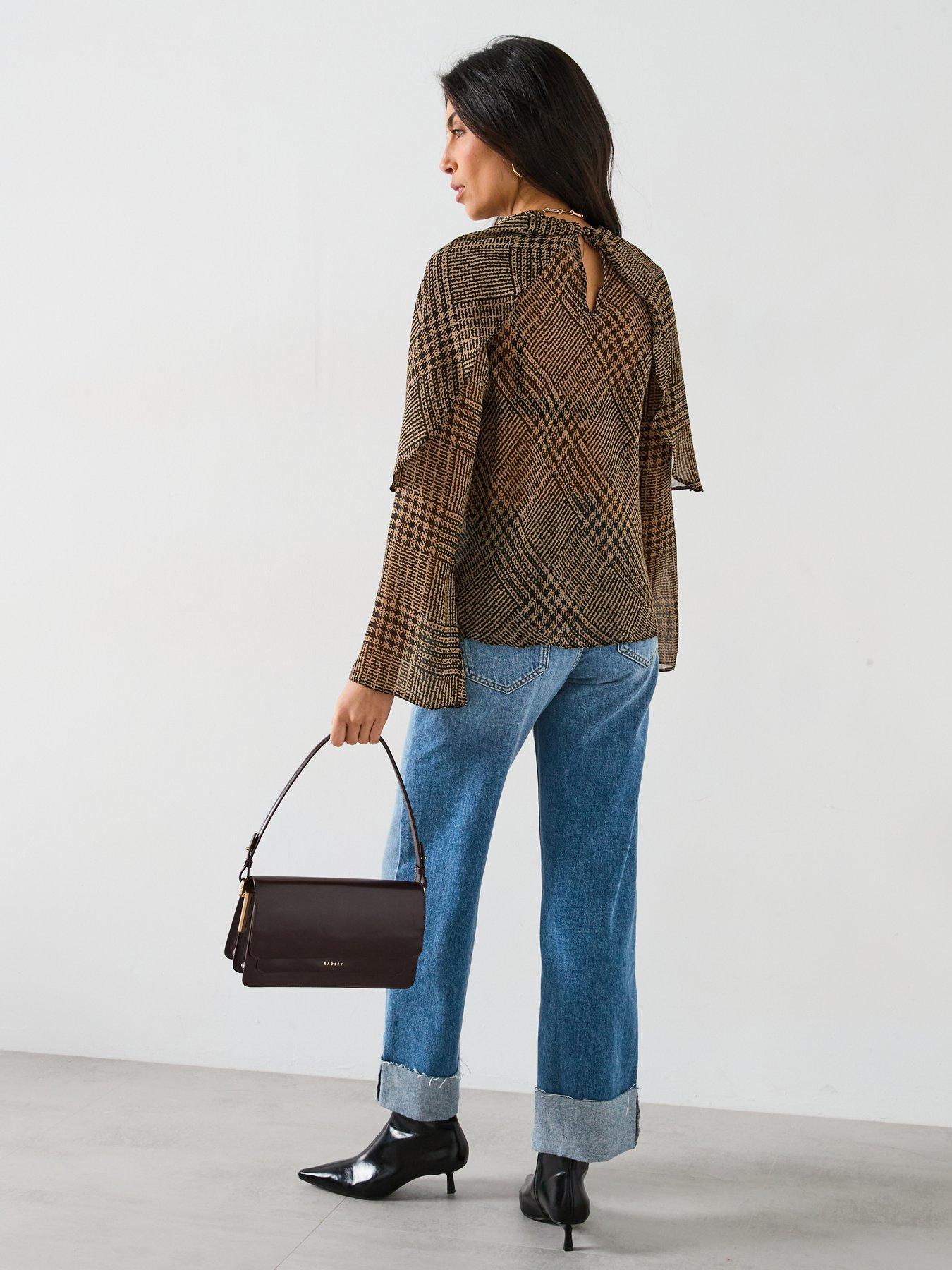 v-by-very-check-drape-blouse-brownoutfit