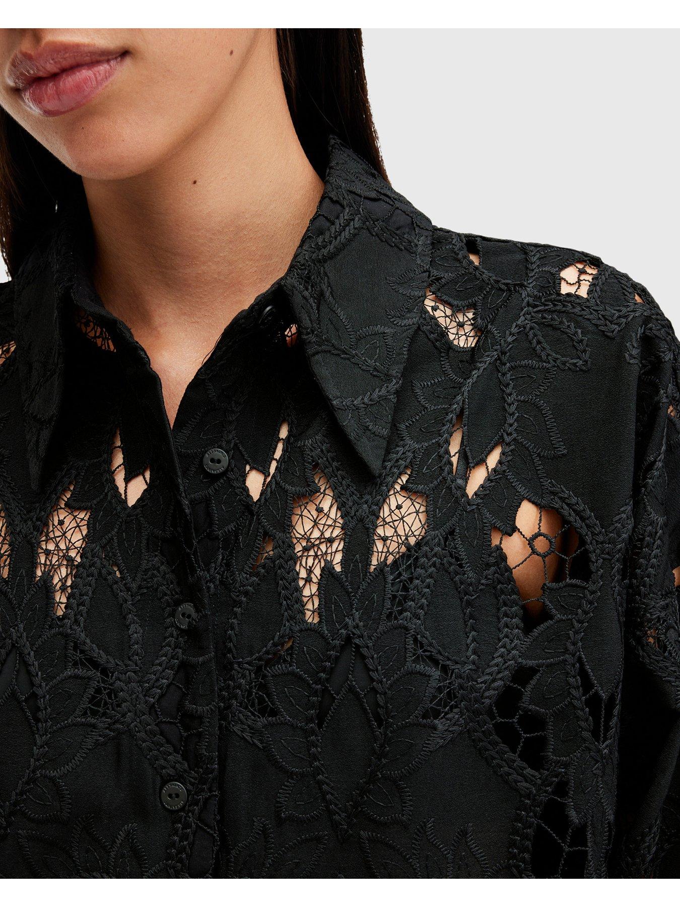 allsaints-charli-relaxed-fit-embroidered-shirt-blackoutfit