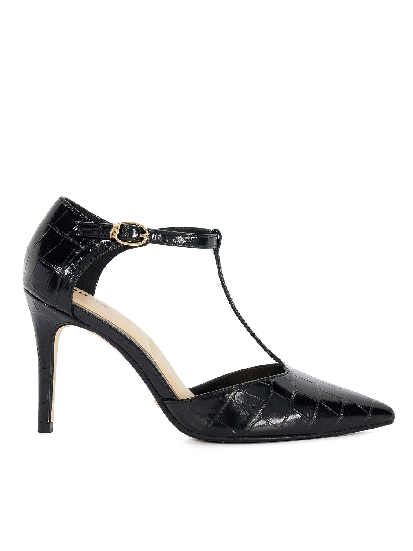 dune-london-castered-pointed-toe-stiletto-heels-blackfront