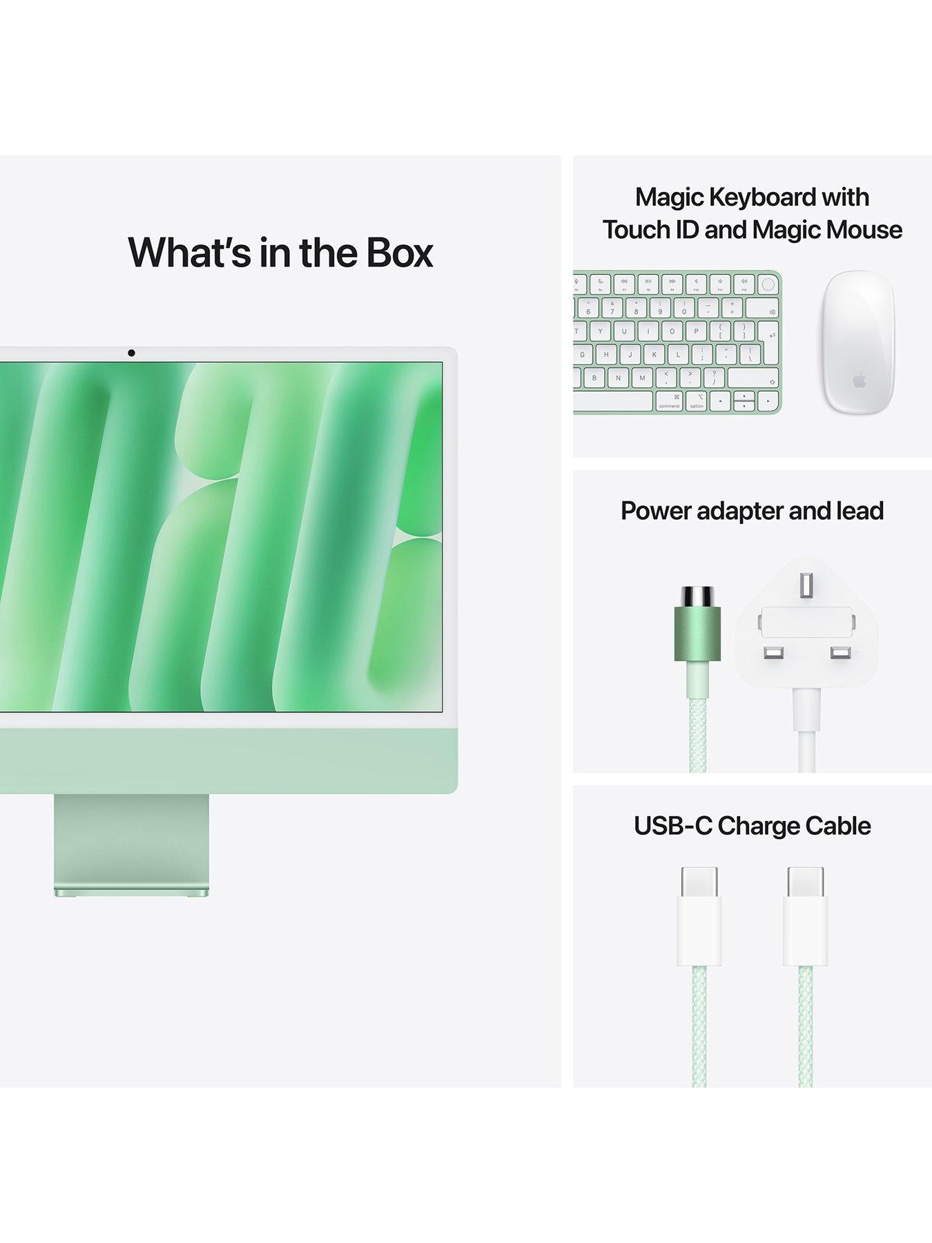 Image 7 of 7 of Apple iMac (M4, 2024) 24 inch with Retina 4.5K display, 10-core CPU and 10-core GPU, 256GB SSD - Green