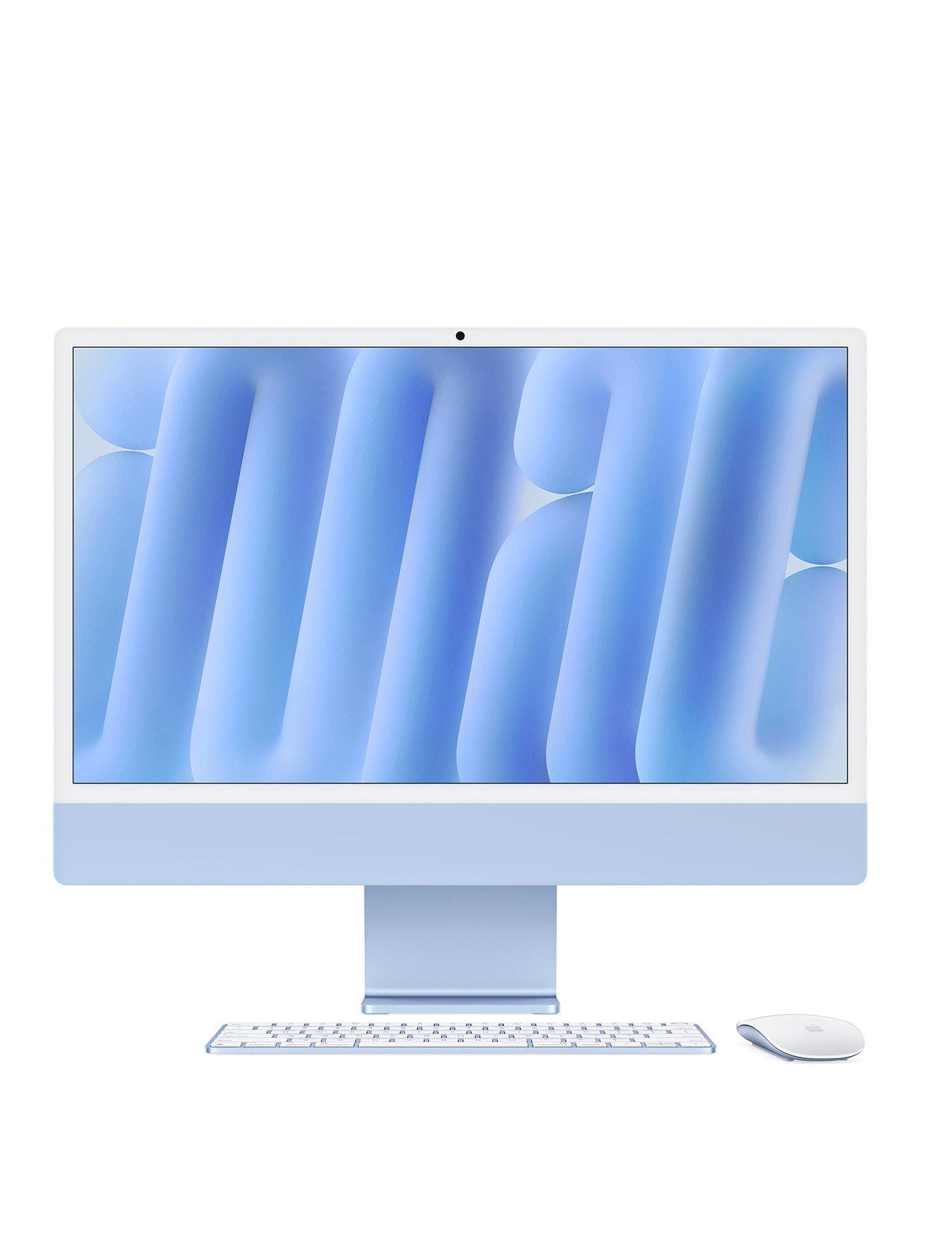Image 1 of 7 of Apple iMac (M4, 2024) 24 inch with Retina 4.5K display, 10-core CPU and 10-core GPU, 512GB SSD - Blue