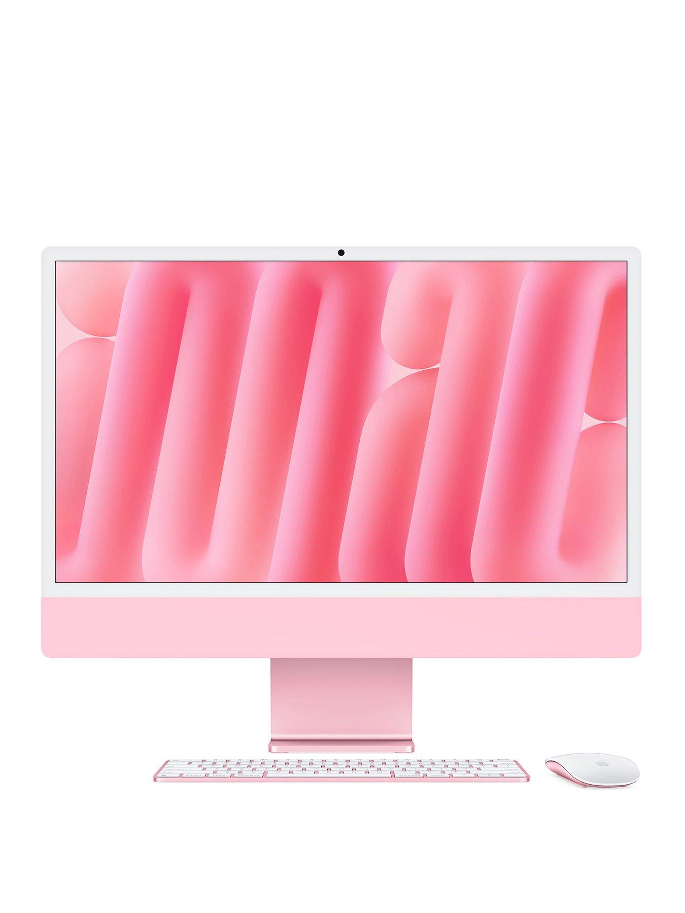 undefined iMac (M4, 2024) 24 inch with Retina 4.5K display, 10-core CPU and 10-core GPU, 256GB SSD - Pink