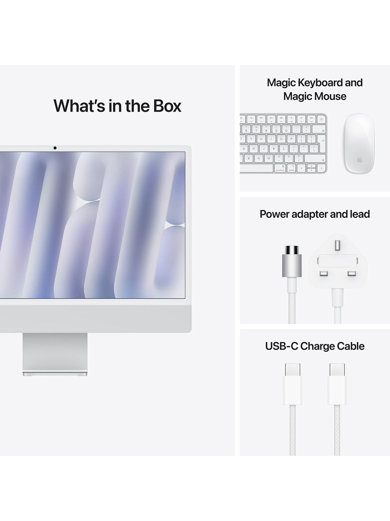 Image 7 of 7 of Apple iMac (M4, 2024) 24 inch with Retina 4.5K display, 8-core CPU and 8-core GPU, 256GB SSD - Silver