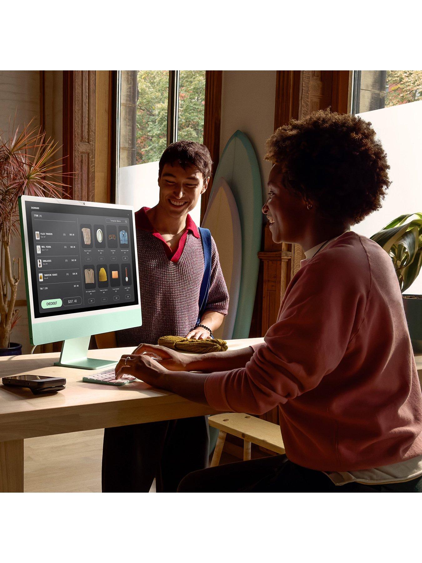 Image 6 of 7 of Apple iMac (M4, 2024) 24 inch with Retina 4.5K display, 8-core CPU and 8-core GPU, 16GB,&nbsp;256GB SSD - Blue