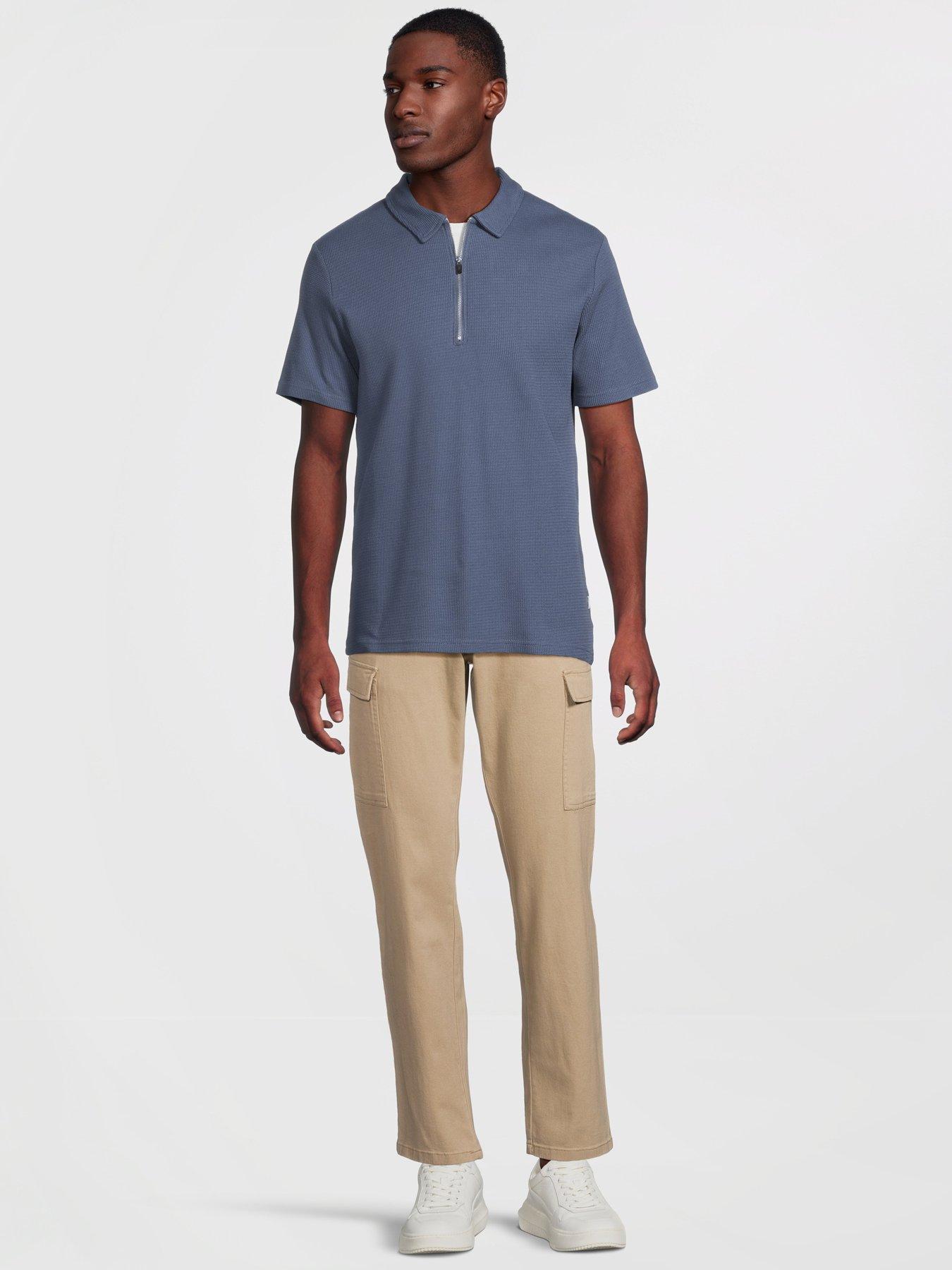 Image 3 of 5 of ONLY & SONS Nicky Straight Fit Cargo Trousers - Chinchilla