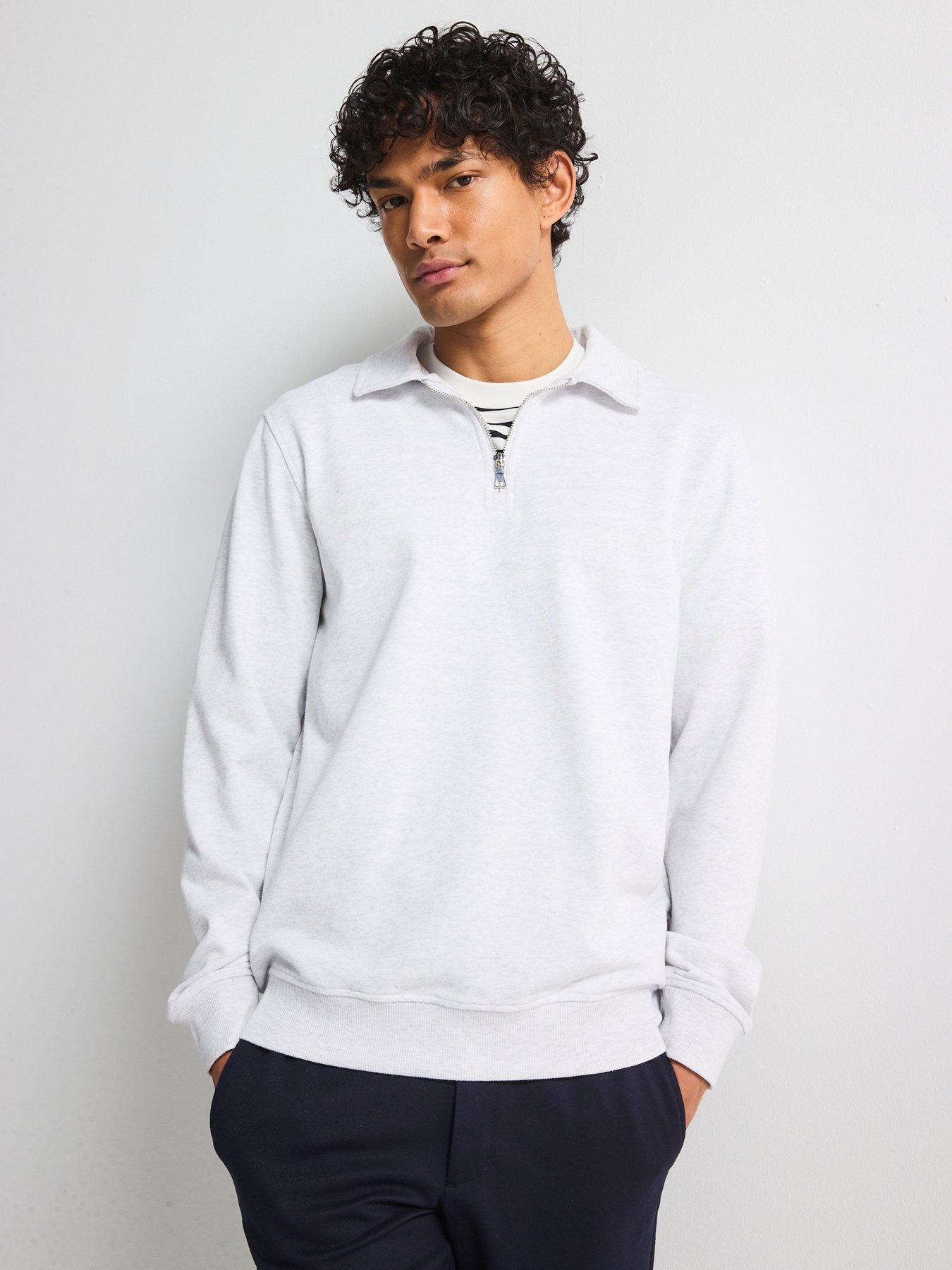 only-sons-david-regular-half-zip-sweat-light-grey