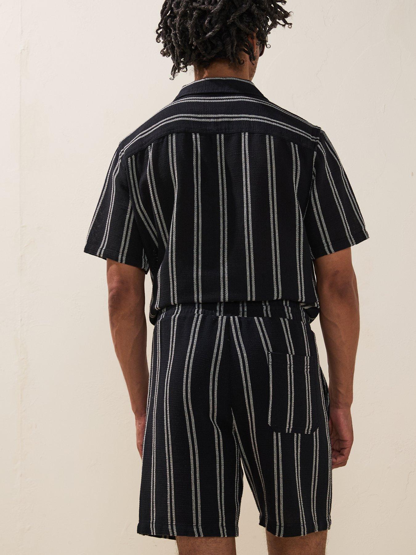 only-sons-trev-life-reg-struc-stripe-shorts-dark-navystillFront