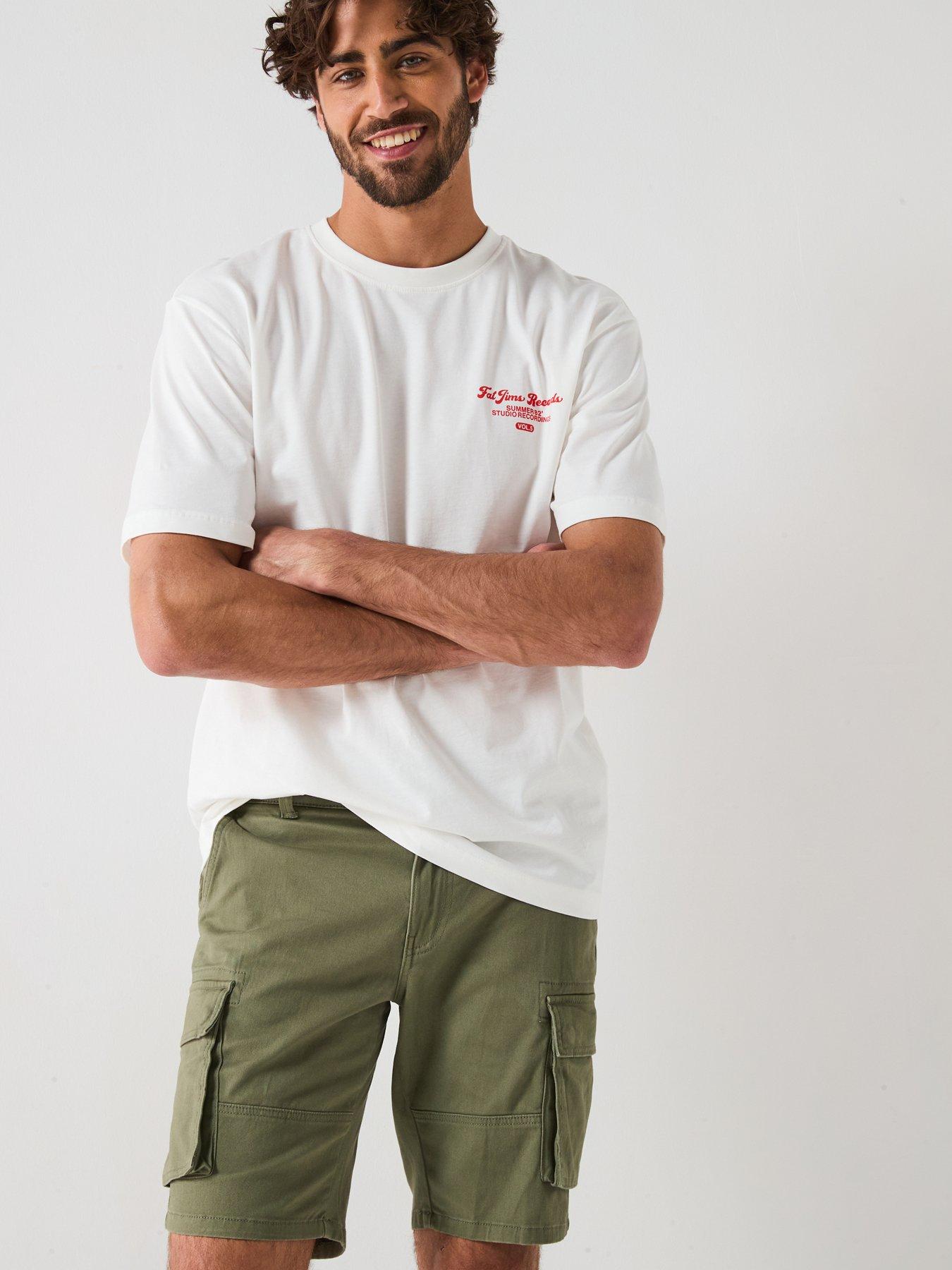 only-sons-cam-stage-regular-fit-cargo-shorts-greenoutfit