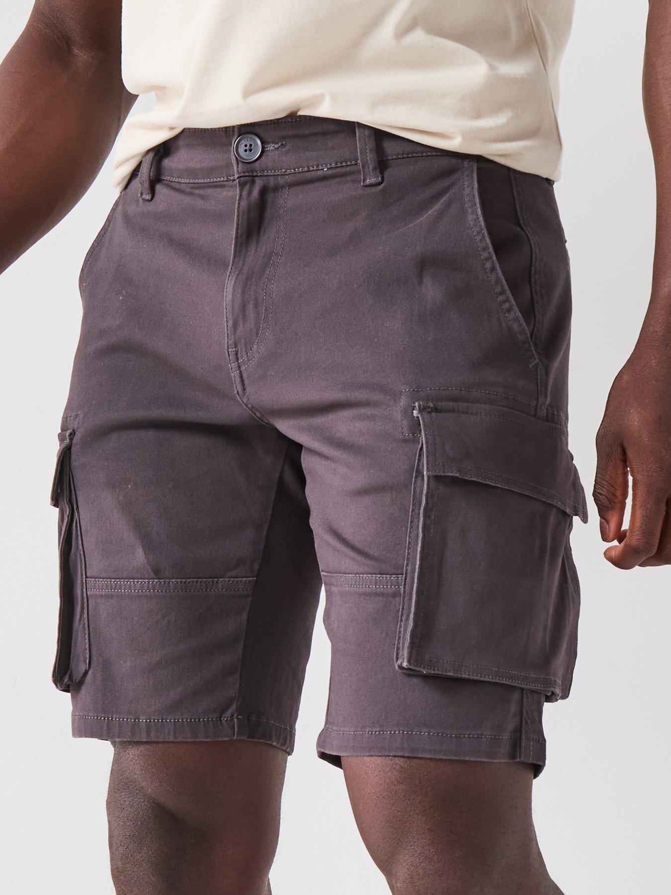 only-sons-cam-stage-regular-fit-cargo-shorts-dark-greydetail