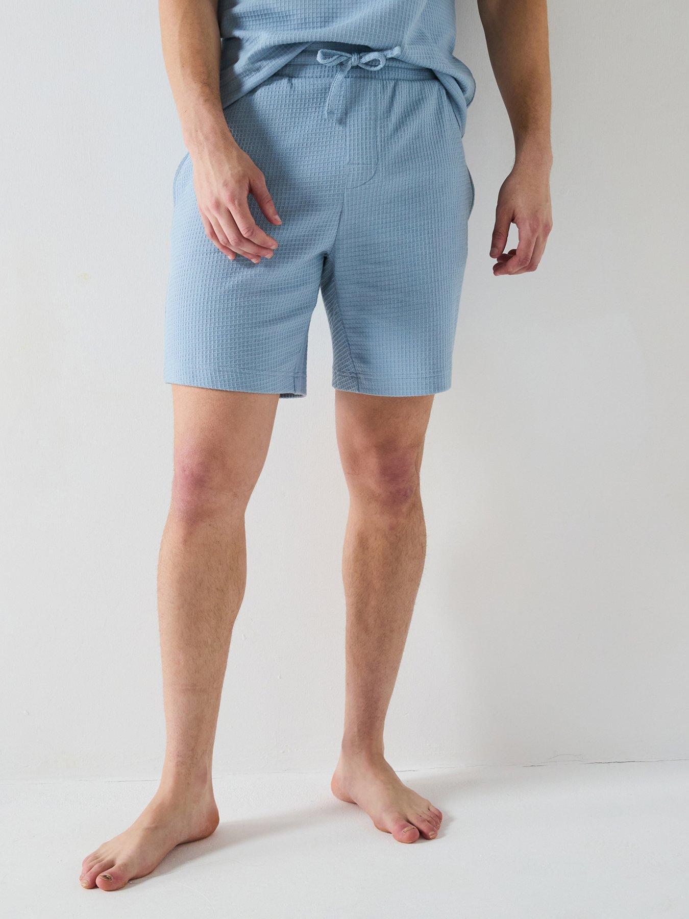 undefined Austin Loungewear Shorts-Light Blue - Open Blue