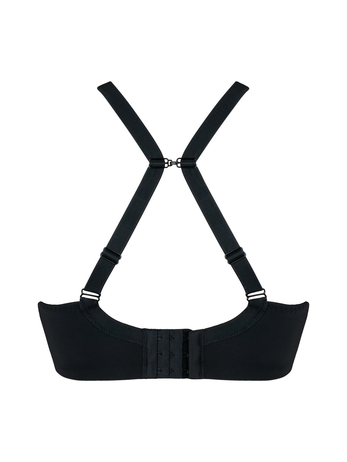Image 6 of 6 of Curvy Kate Solutions Smoothie Spacer T-shirt Plunge Bra - Black