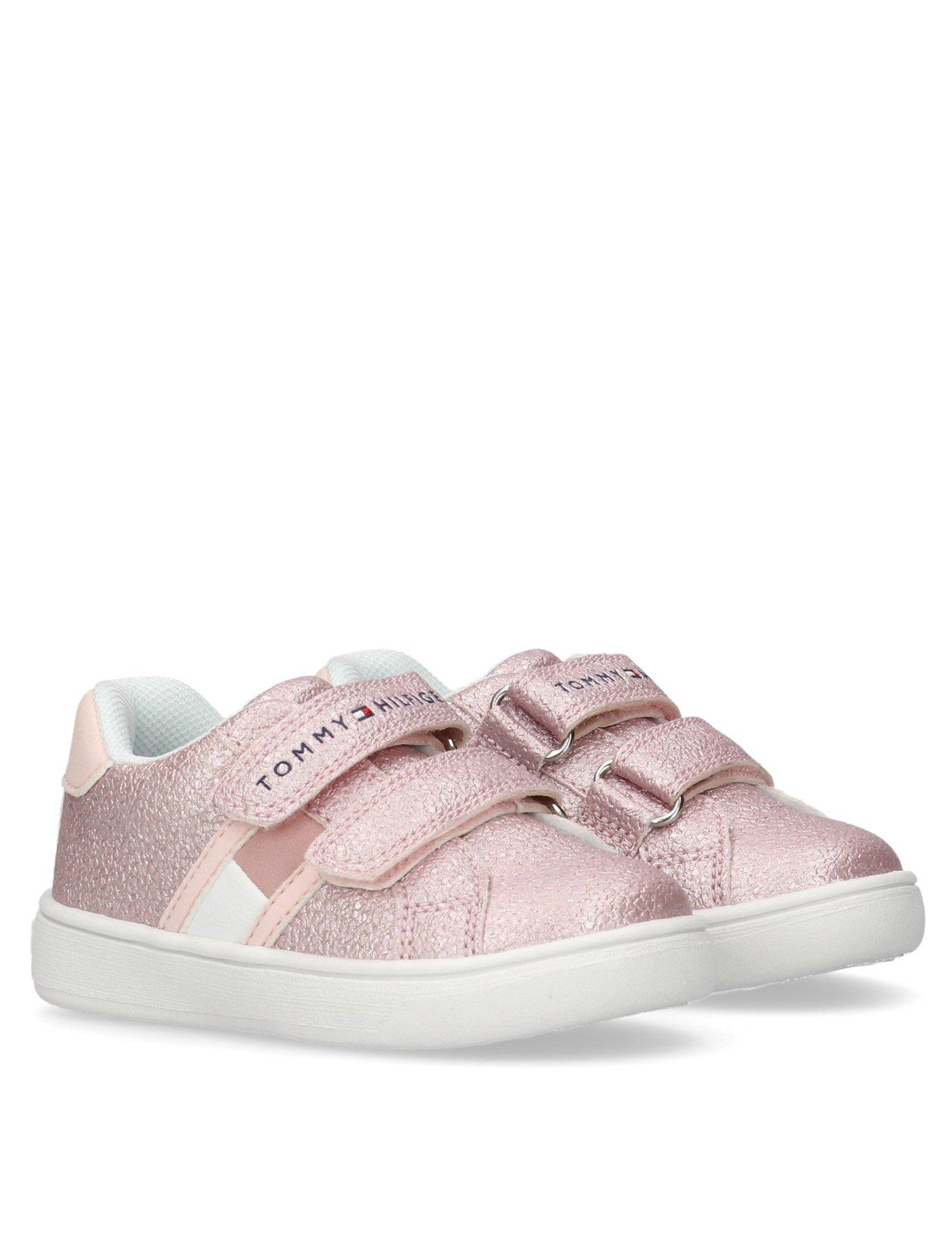 tommy-hilfiger-girls-logan-flag-low-cut-velcro-trainers-pinkstillFront