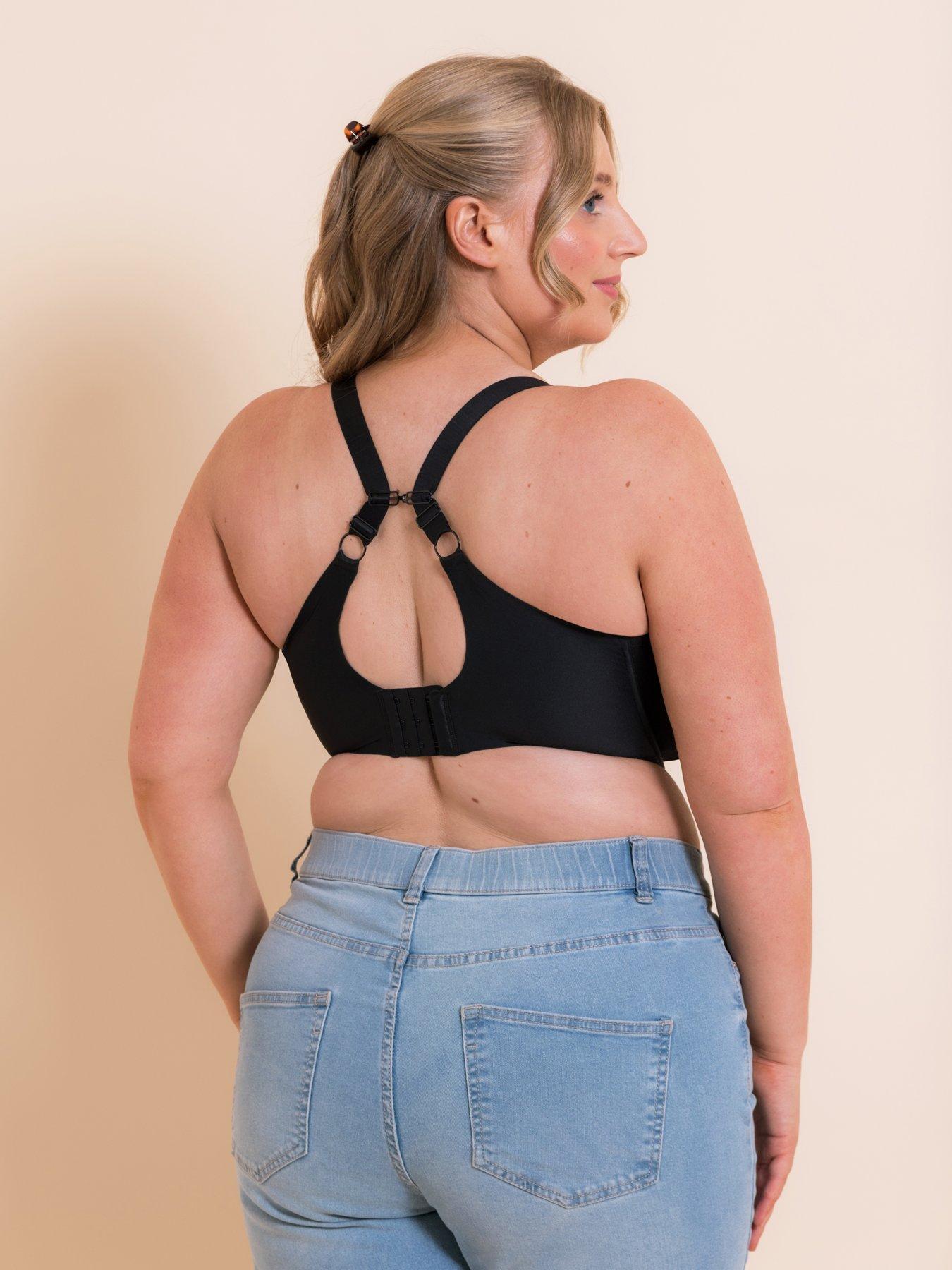 Image 3 of 6 of Curvy Kate Solutions Smoothie Spacer T-shirt Plunge Bra - Black