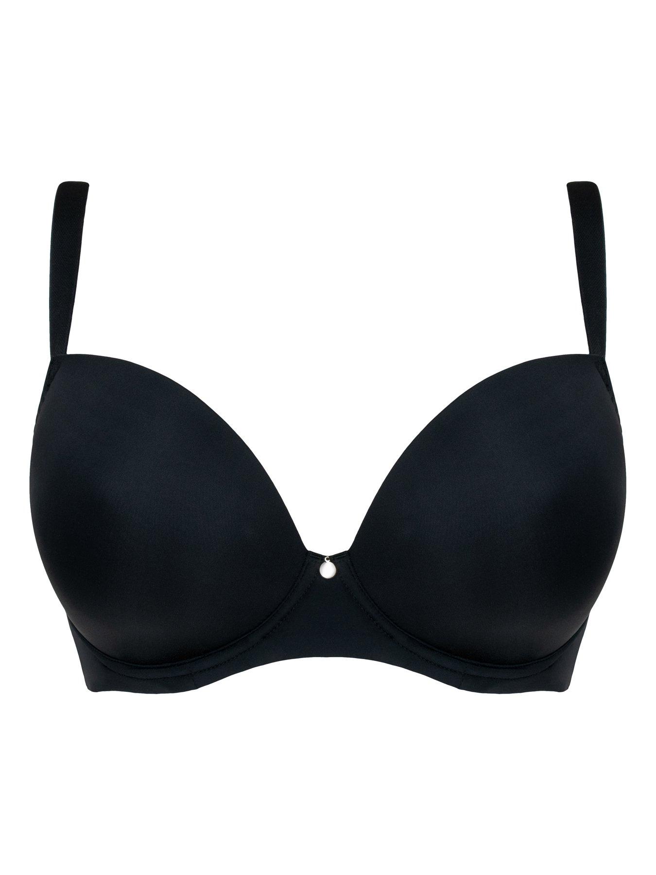 Image 5 of 6 of Curvy Kate Solutions Smoothie Spacer T-shirt Plunge Bra - Black