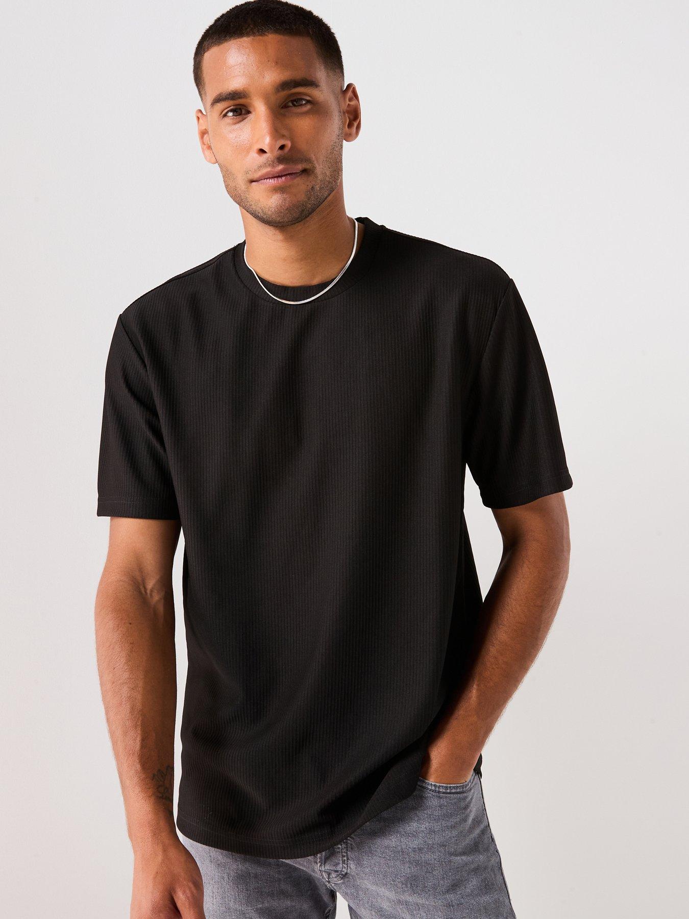 ONLY & SONS Only  &  Sons Fred Life Relaxed Plizze T-shirt - Black