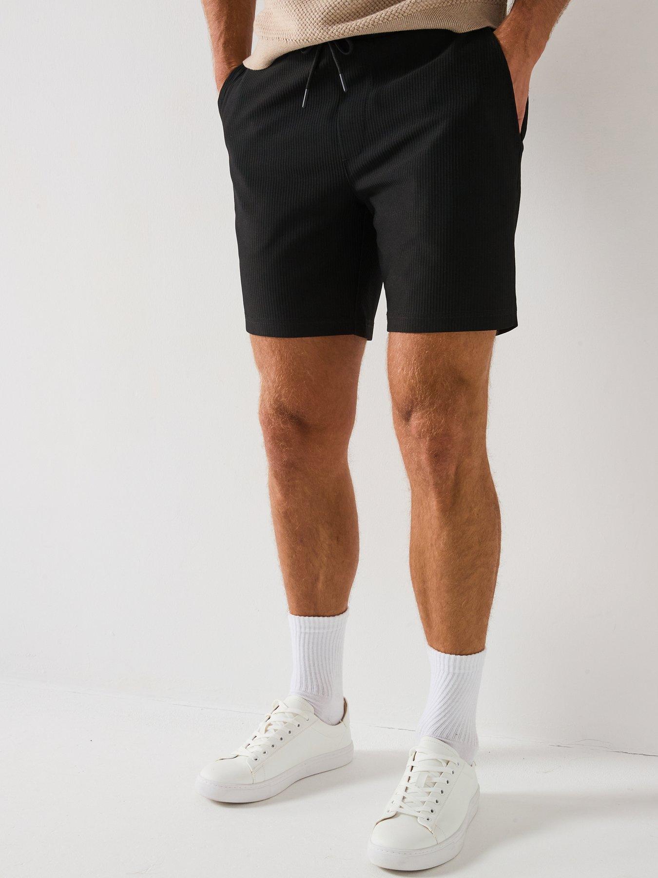 ONLY & SONS Only  &  Sons Tel Life Plizze Shorts - Black