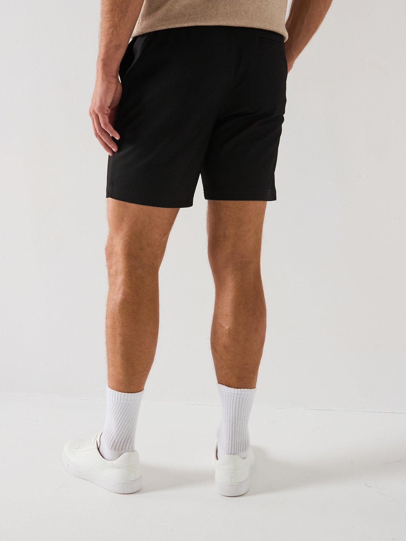 only-sons-only-amp-sons-tel-life-plizze-shorts-blackstillFront