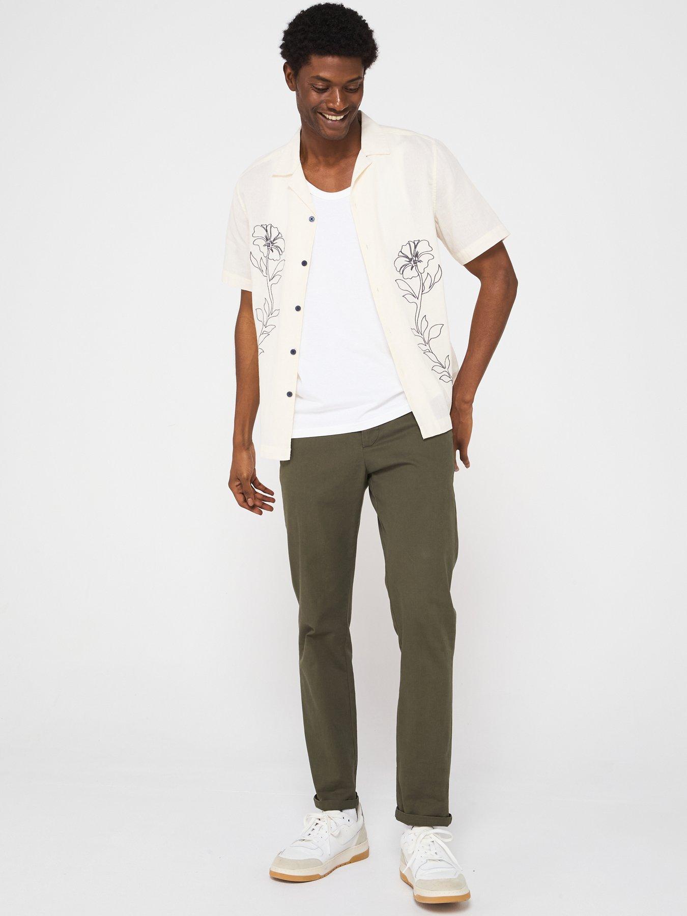 Image 5 of 6 of ONLY & SONS Gali RLX Resort Short Sleeve Shirt - Egret