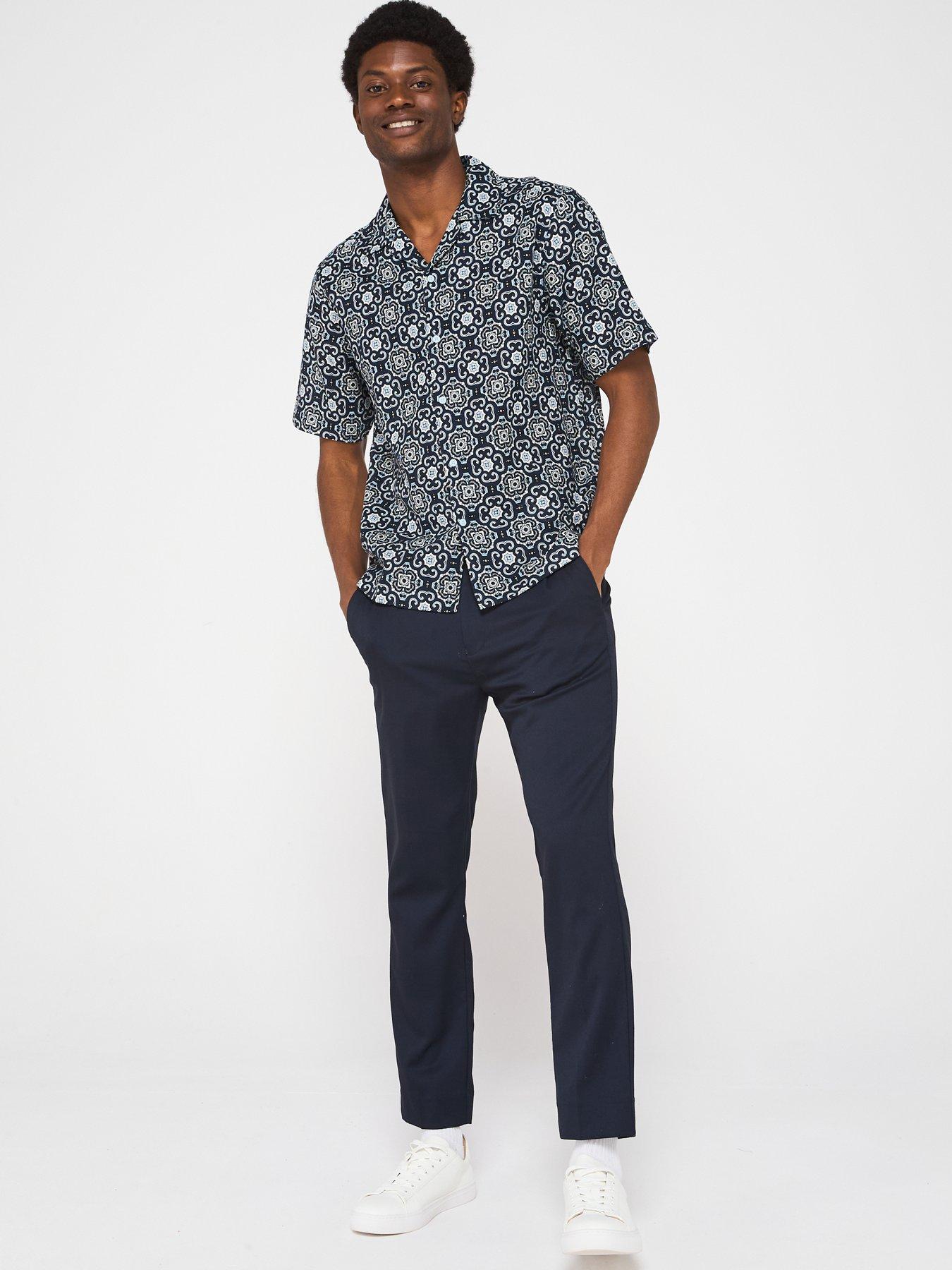 Image 3 of 4 of ONLY & SONS Caiden Regular Fit Shirt - Cerulean Lisabon