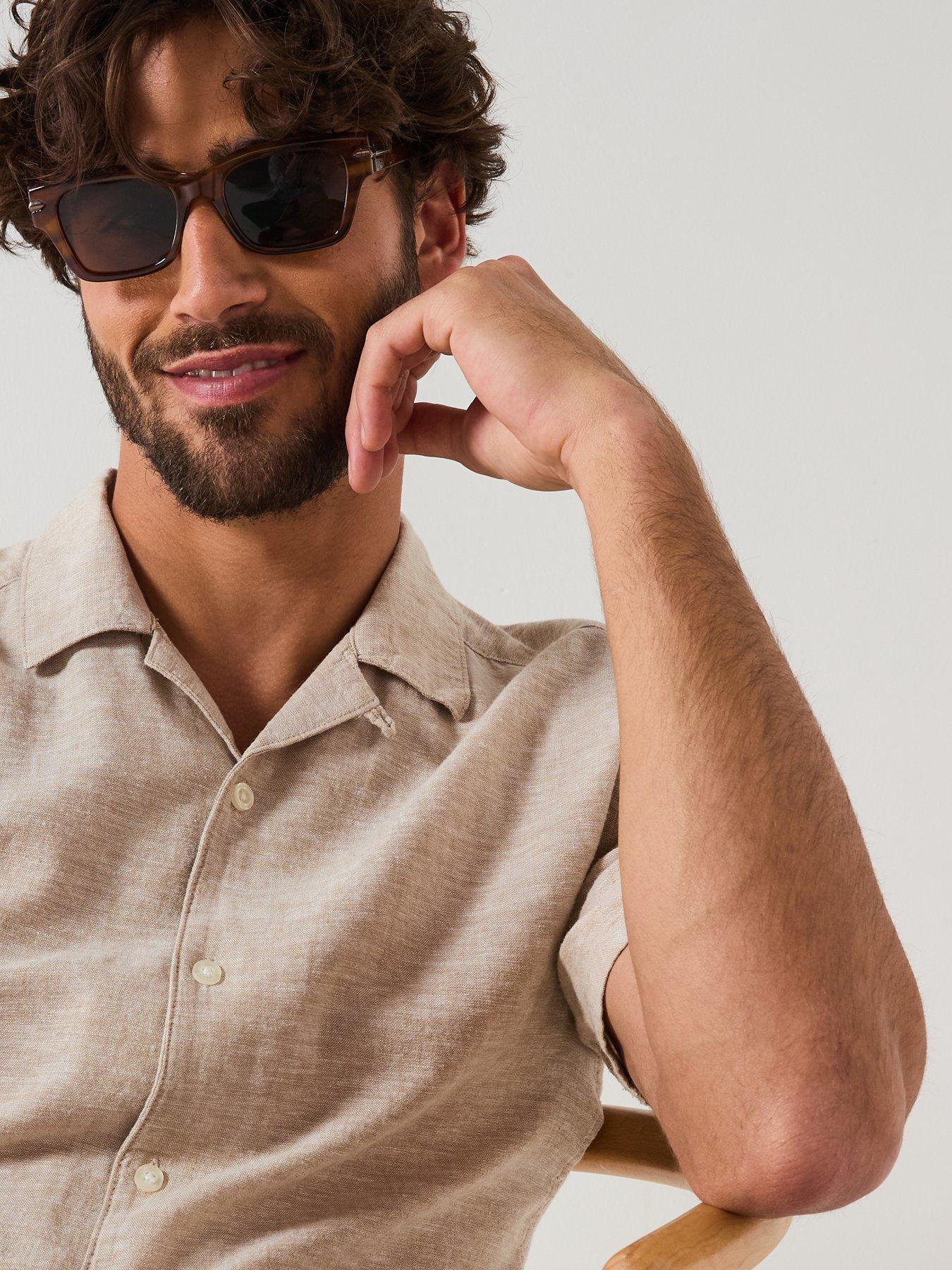 only-sons-only-amp-sons-caiden-slim-fit-resort-collar-linen-shirtoutfit