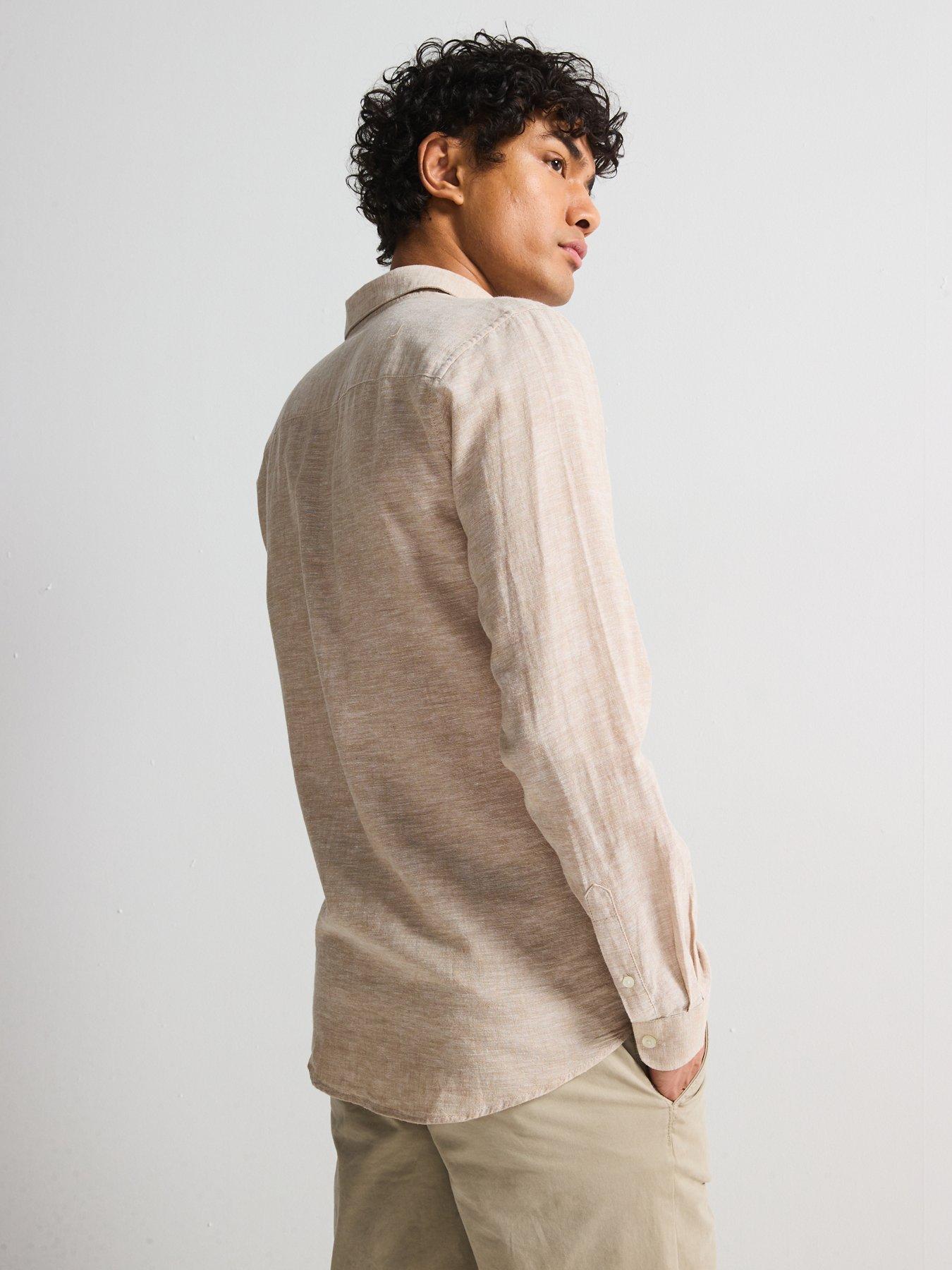 only-sons-only-amp-sons-caiden-slim-fit-long-sleeve-linen-shirtstillFront