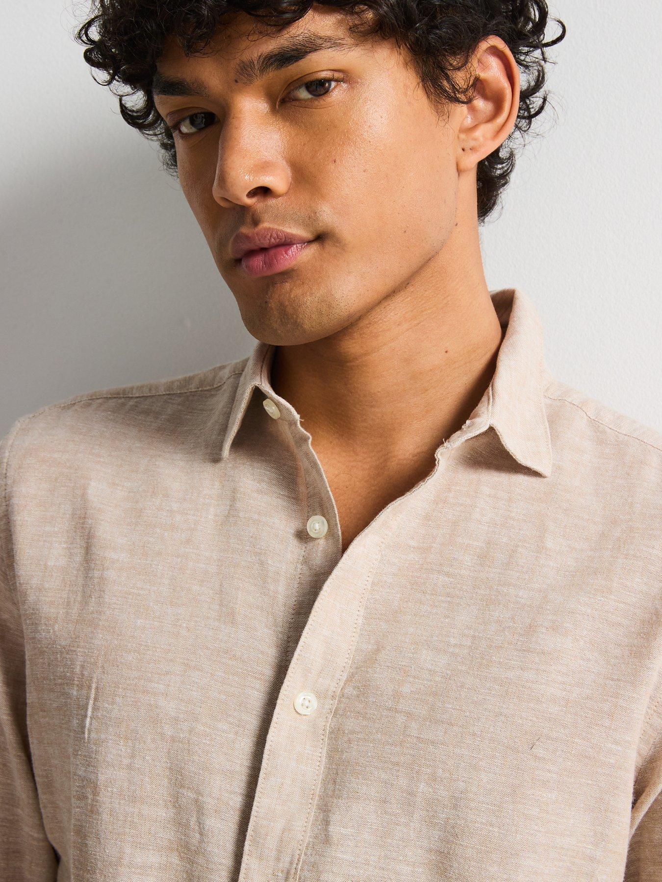 only-sons-only-amp-sons-caiden-slim-fit-long-sleeve-linen-shirtoutfit